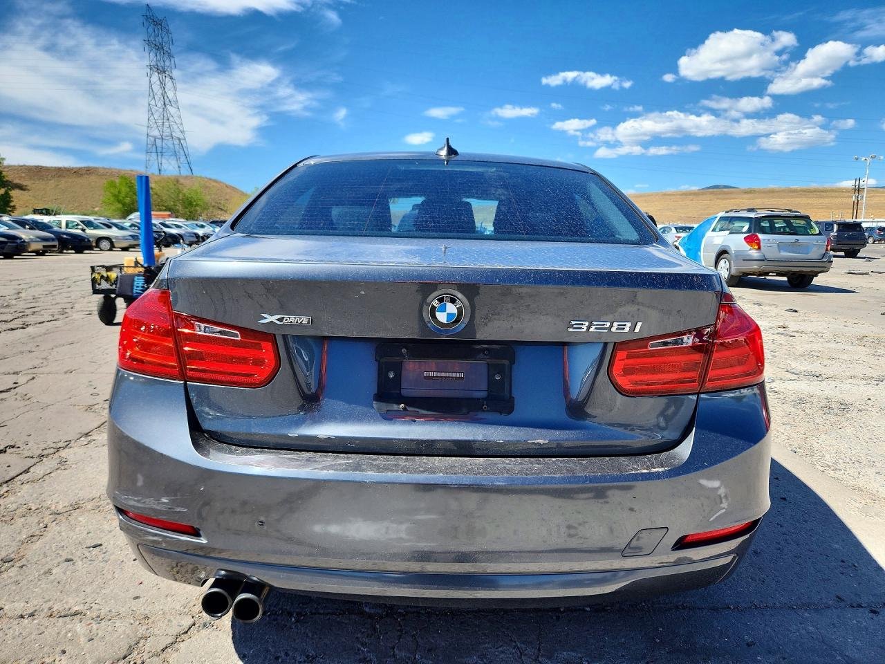 2013 Bmw 328 Xi Charcoal vin: WBA3B3G54DNR79716