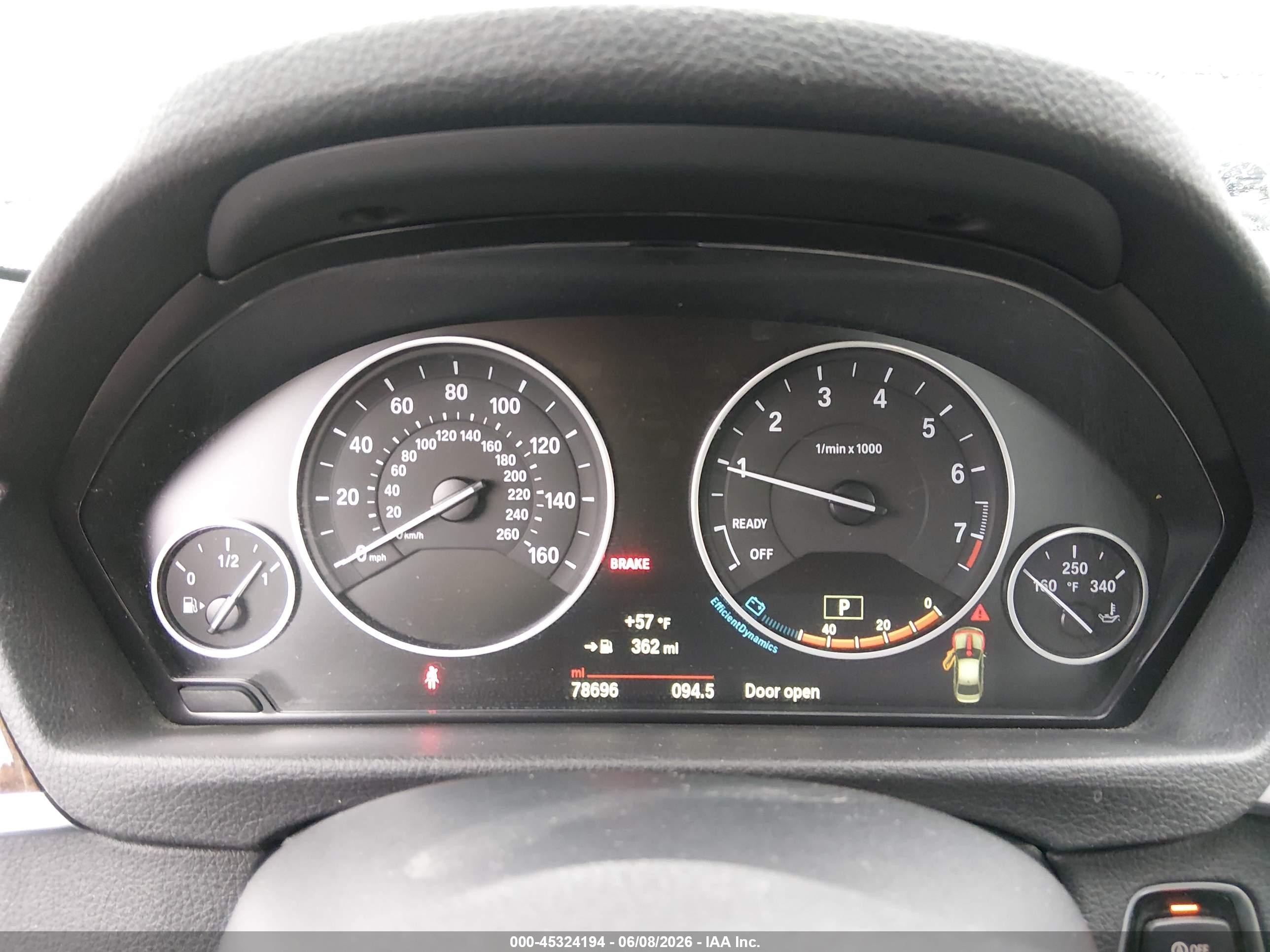 2015 Bmw 328i Xdrive Серый vin: WBA3B3G54FNR87950