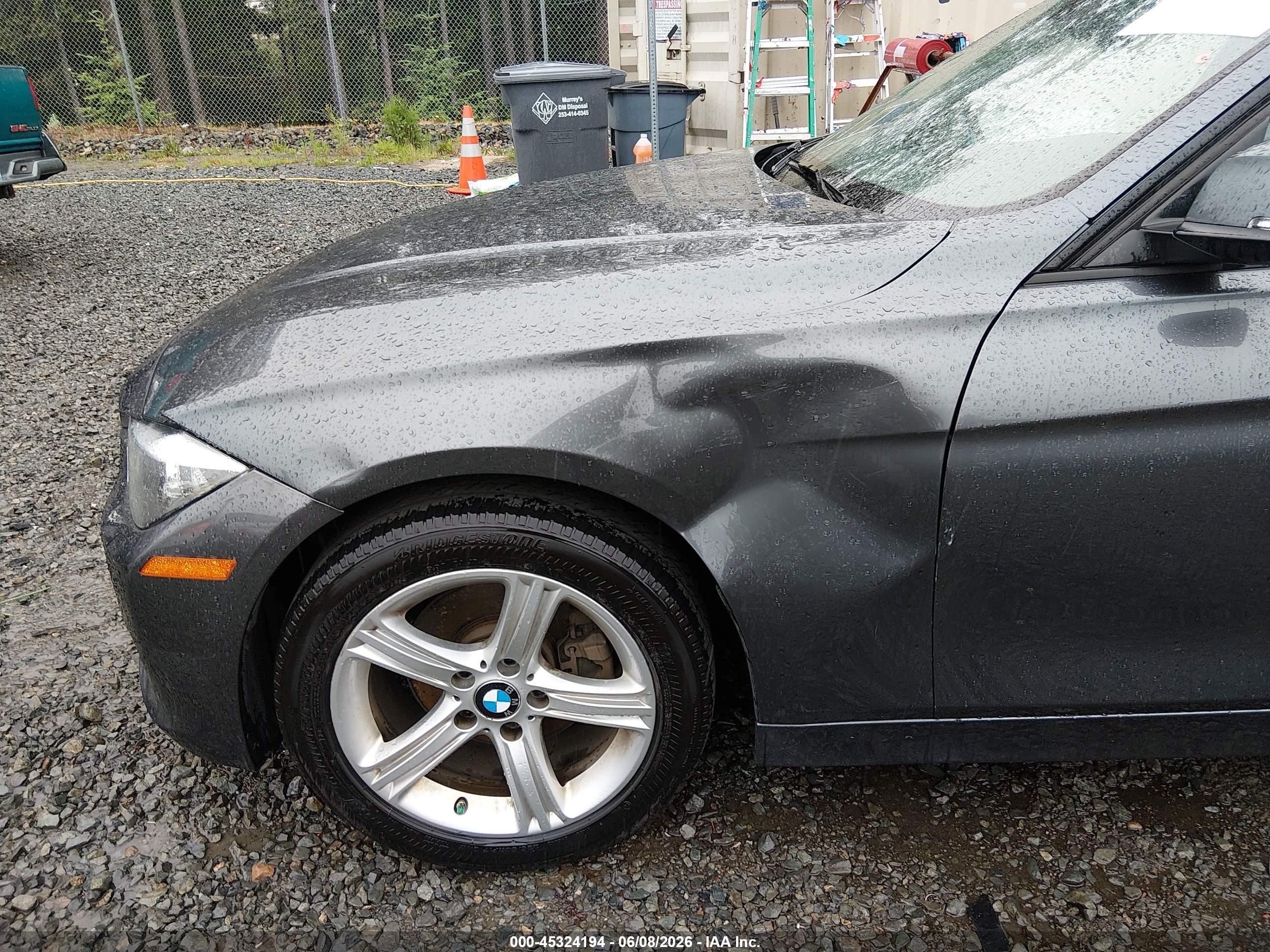 2015 Bmw 328i Xdrive Серый vin: WBA3B3G54FNR87950