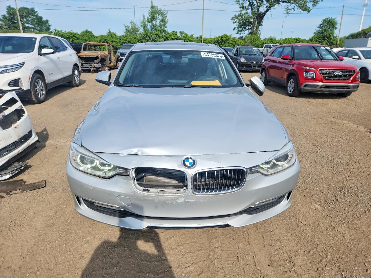 2014 Bmw 328 Xi Gray vin: WBA3B3G55ENR83100