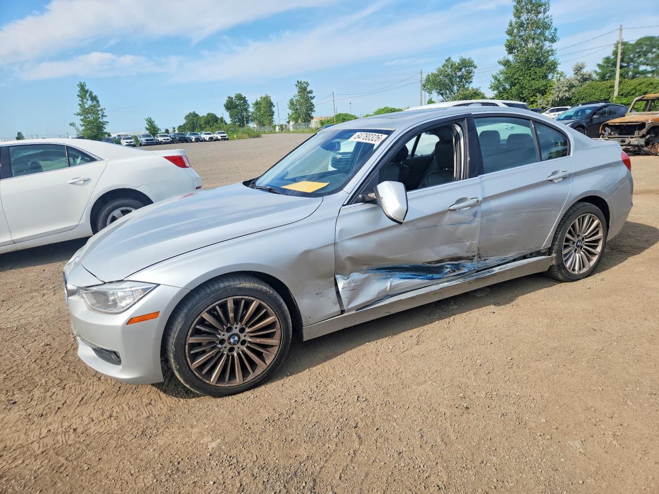 2014 Bmw 328 Xi Серый vin: WBA3B3G55ENR83100