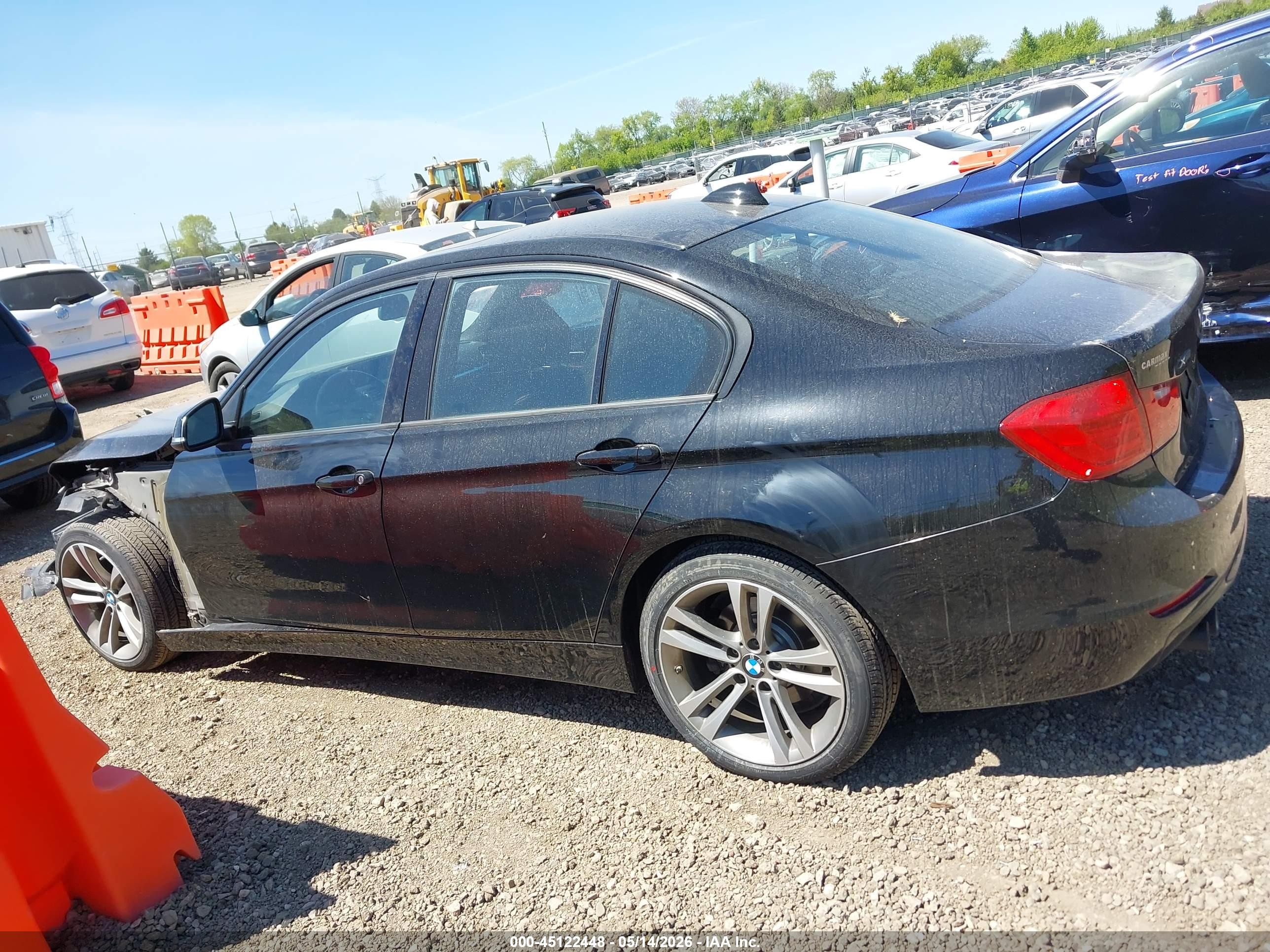 2015 Bmw 328i Xdrive Black vin: WBA3B3G55FNT19090
