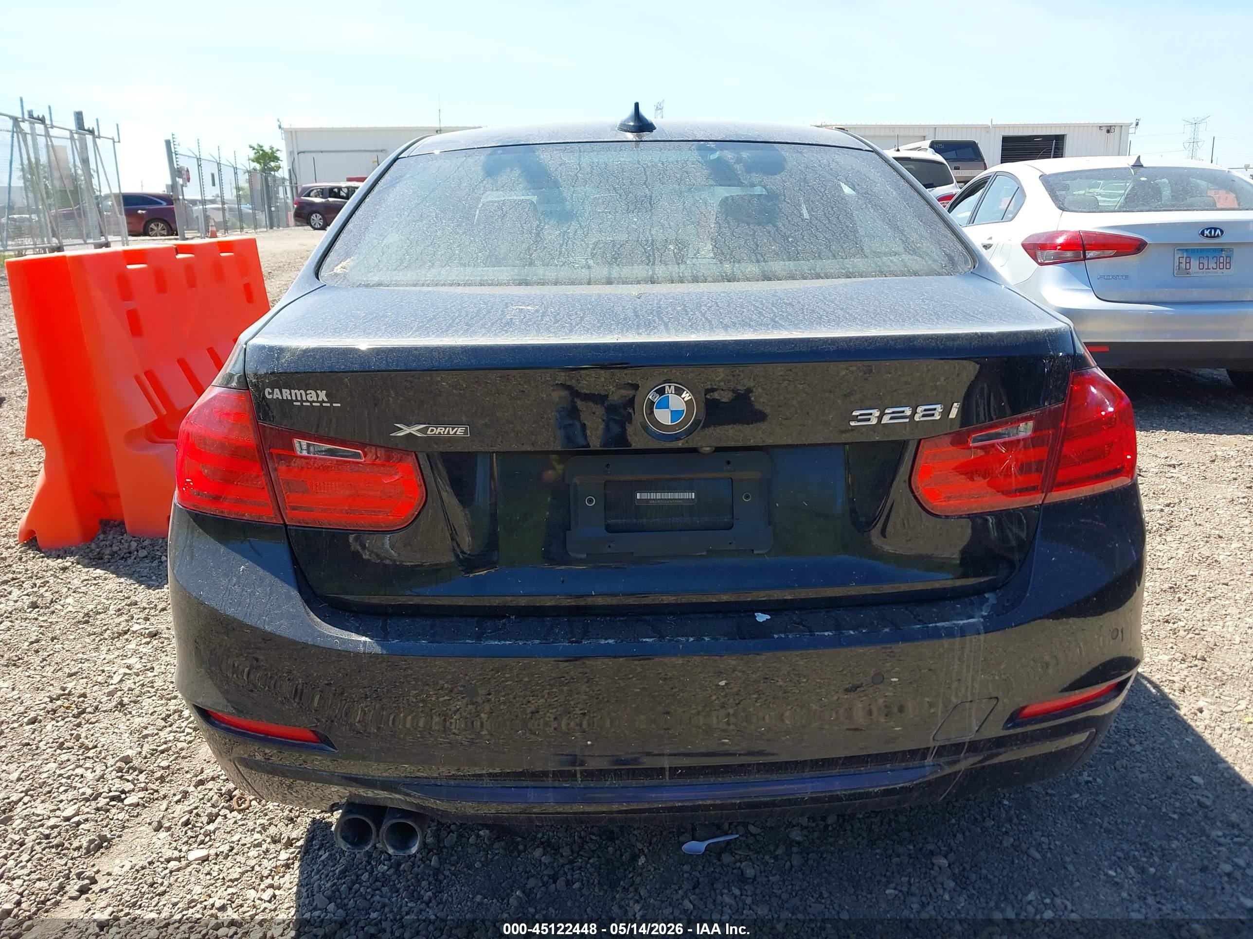 2015 Bmw 328i Xdrive Black vin: WBA3B3G55FNT19090