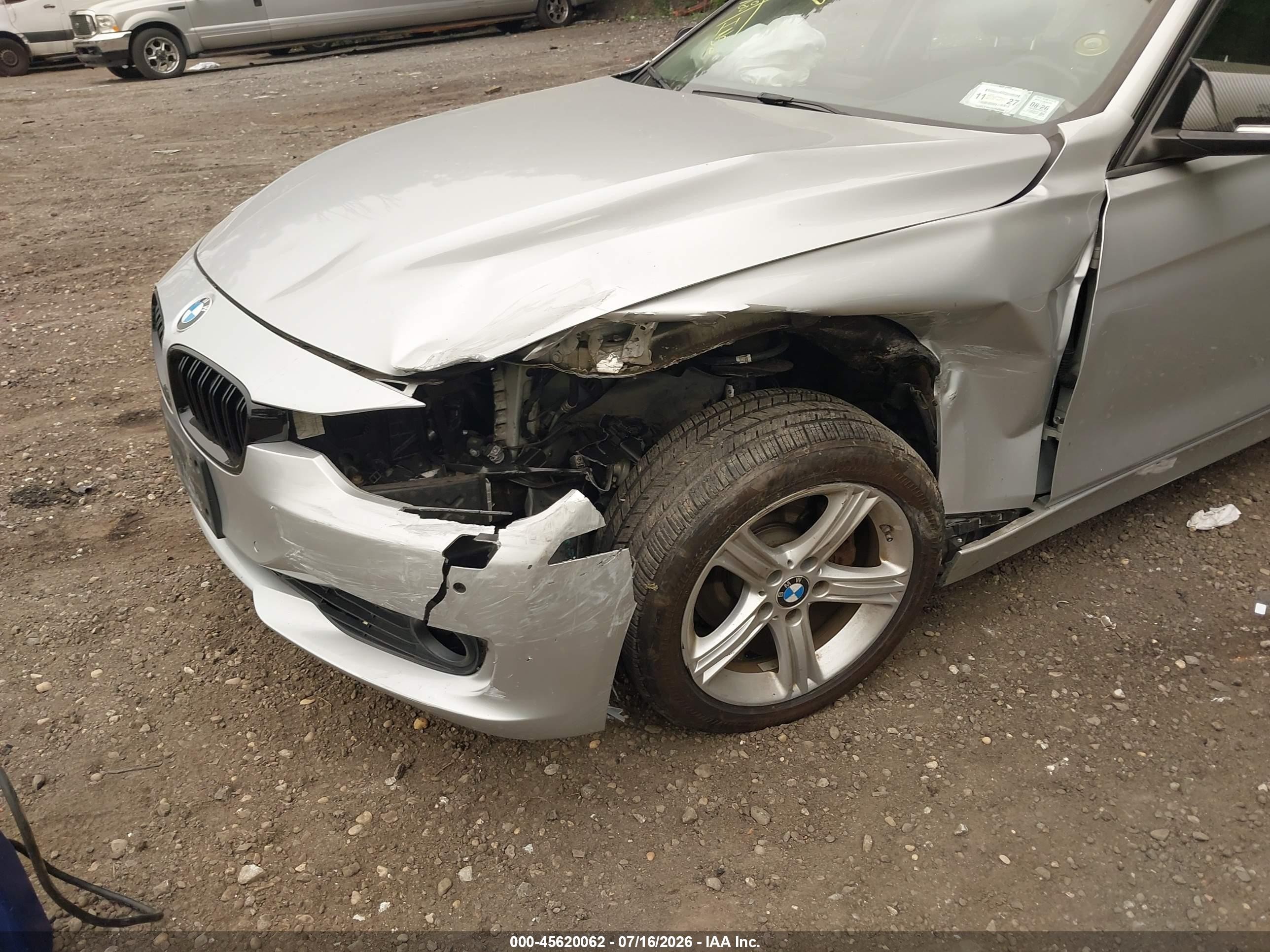 2014 Bmw 328i Xdrive Silver vin: WBA3B3G56ENR82098