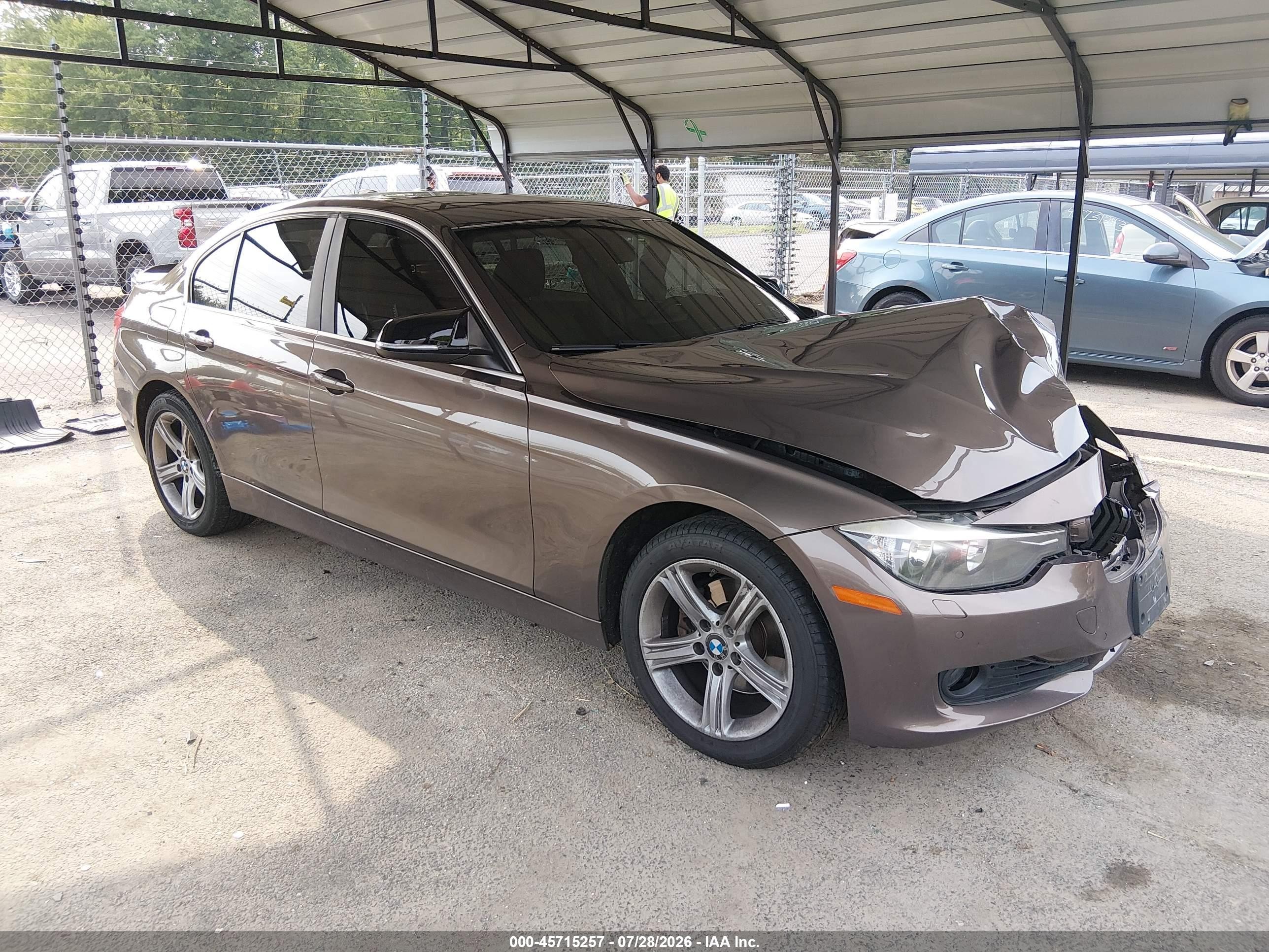 2015 Bmw 328i Xdrive Brown vin: WBA3B3G56FNR85830