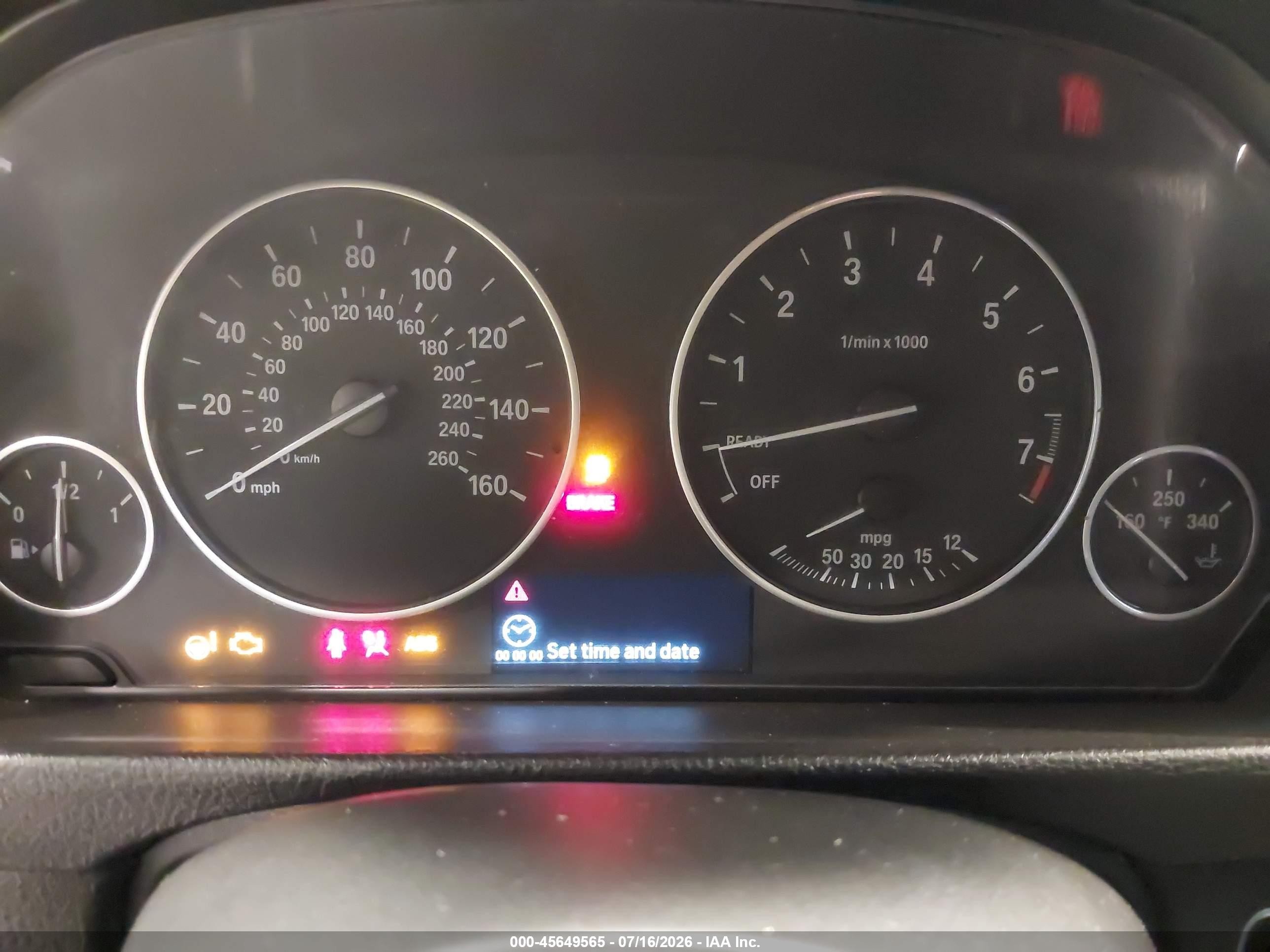 2015 Bmw 328i Xdrive Gray vin: WBA3B3G56FNT17087