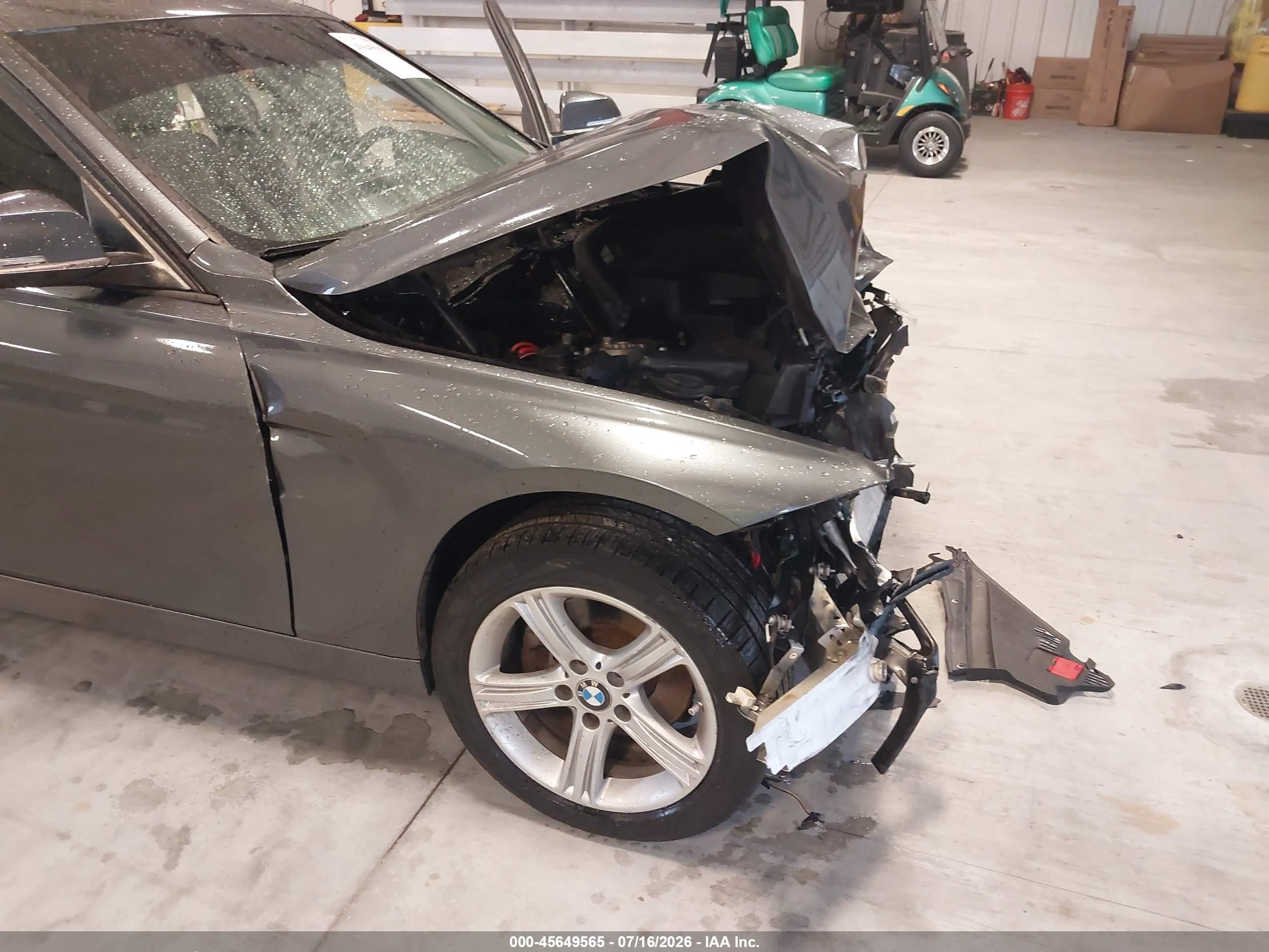 2015 Bmw 328i Xdrive Gray vin: WBA3B3G56FNT17087