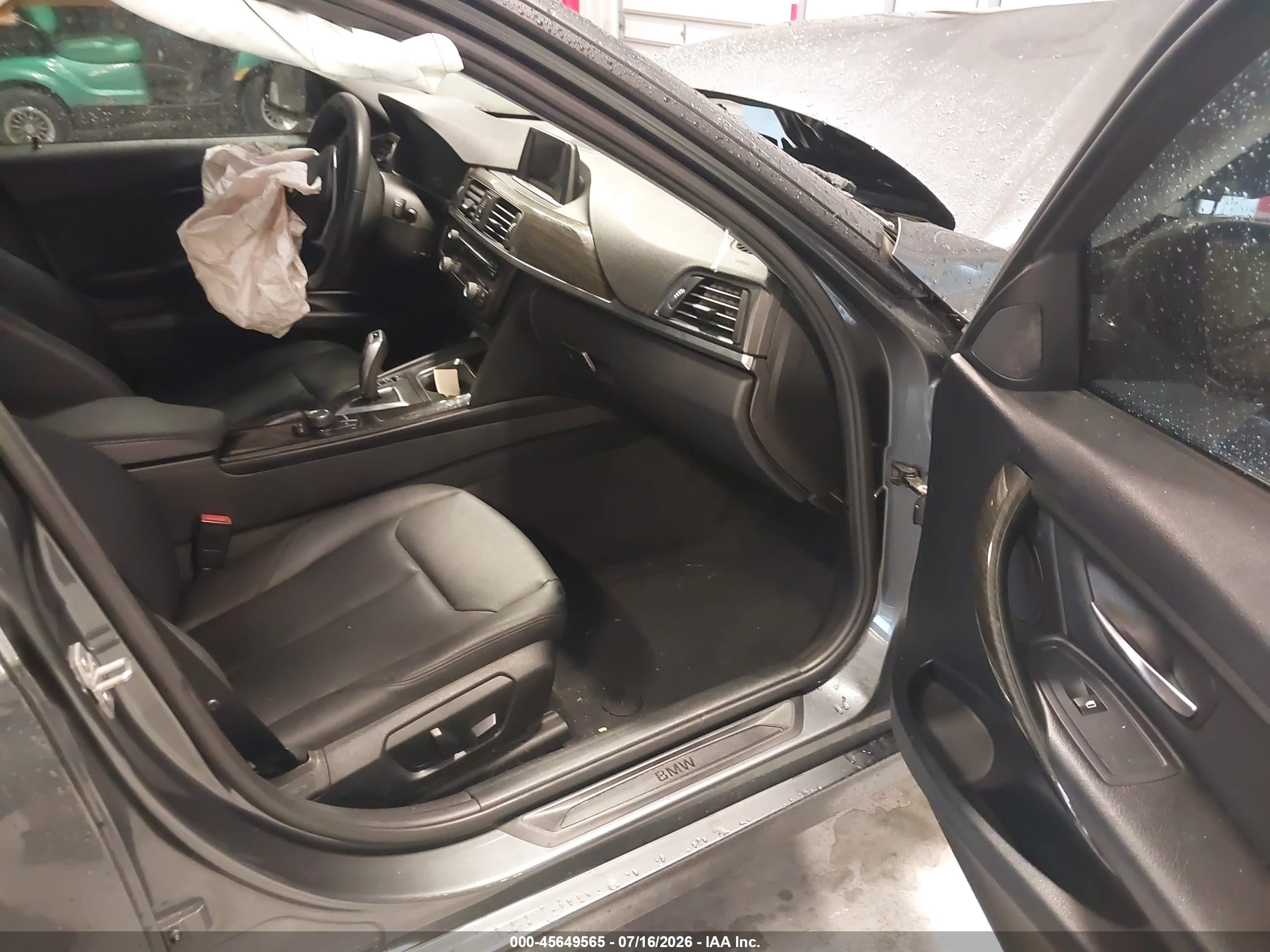 2015 Bmw 328i Xdrive Gray vin: WBA3B3G56FNT17087