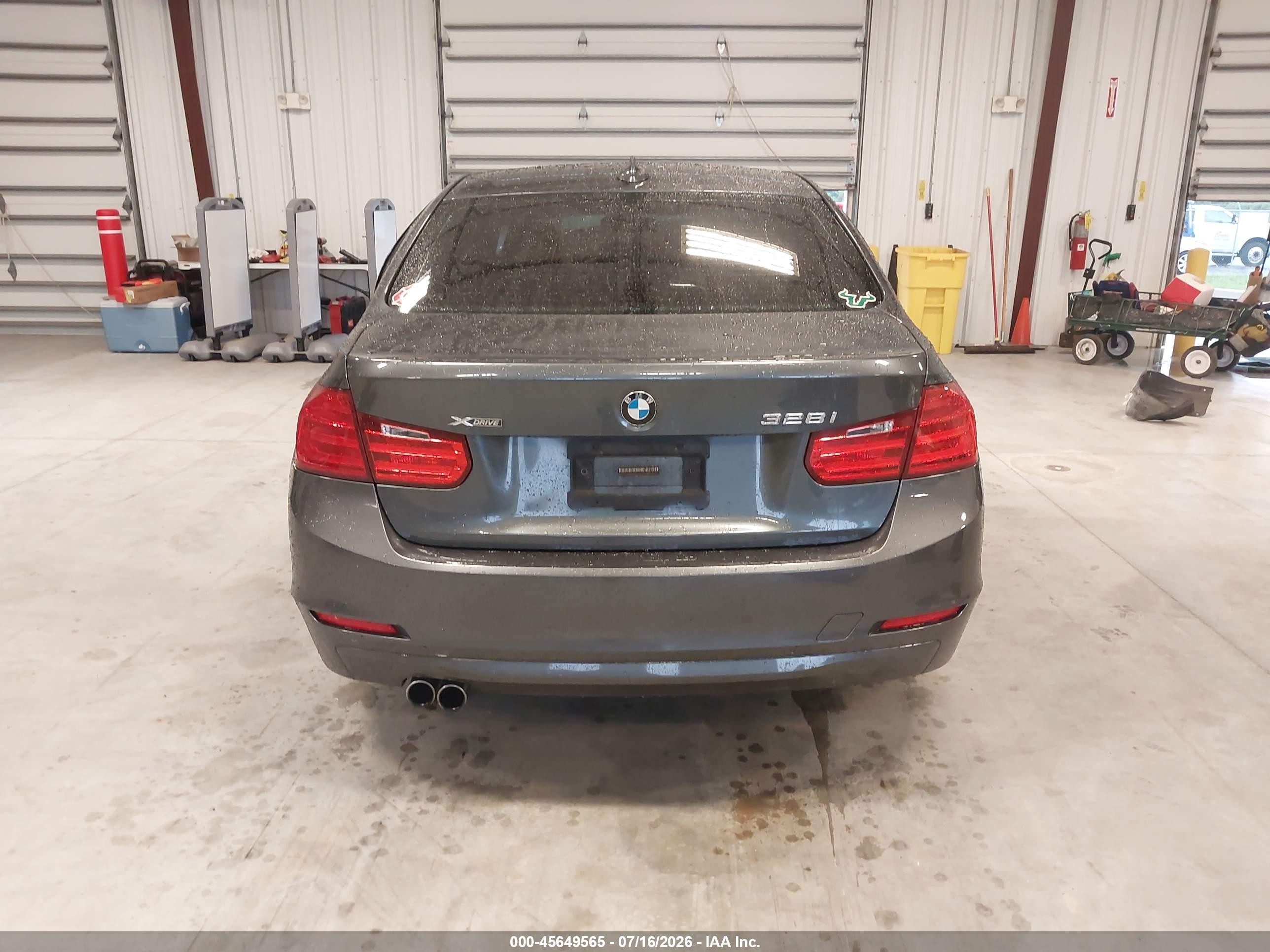 2015 Bmw 328i Xdrive Gray vin: WBA3B3G56FNT17087
