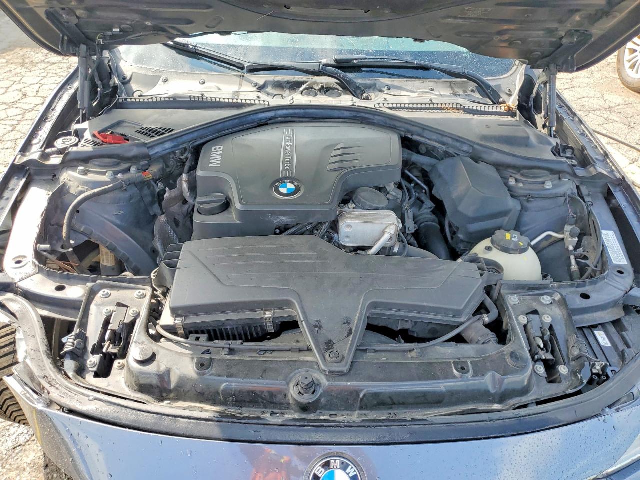 2015 Bmw 328 Xi Серый vin: WBA3B3G56FNT19308