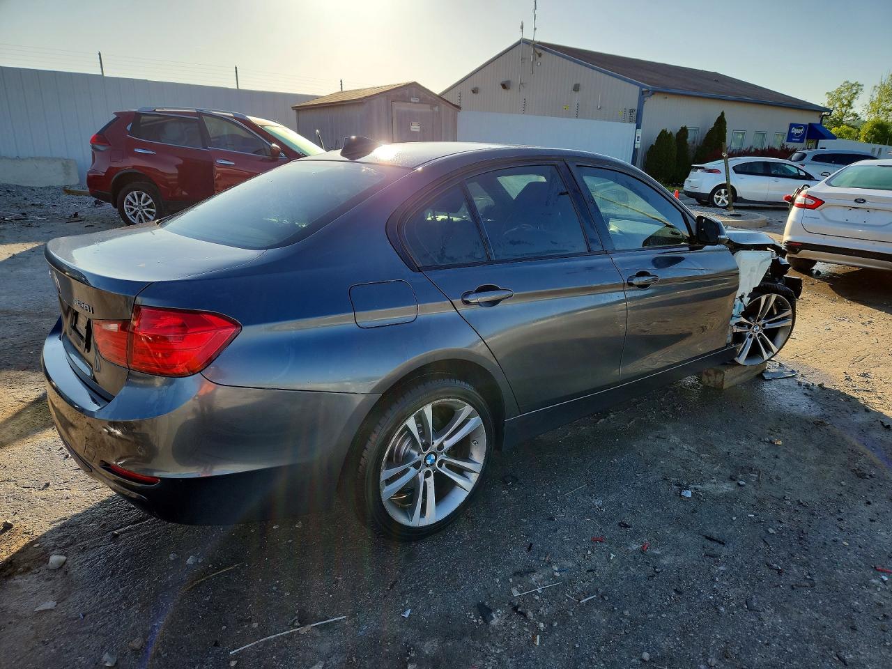2015 Bmw 328 Xi Gray vin: WBA3B3G56FNT19356