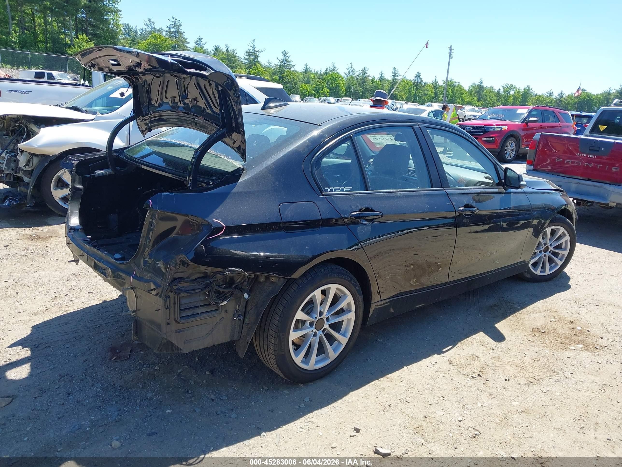 2015 Bmw 328i Xdrive Black vin: WBA3B3G56FNT68699