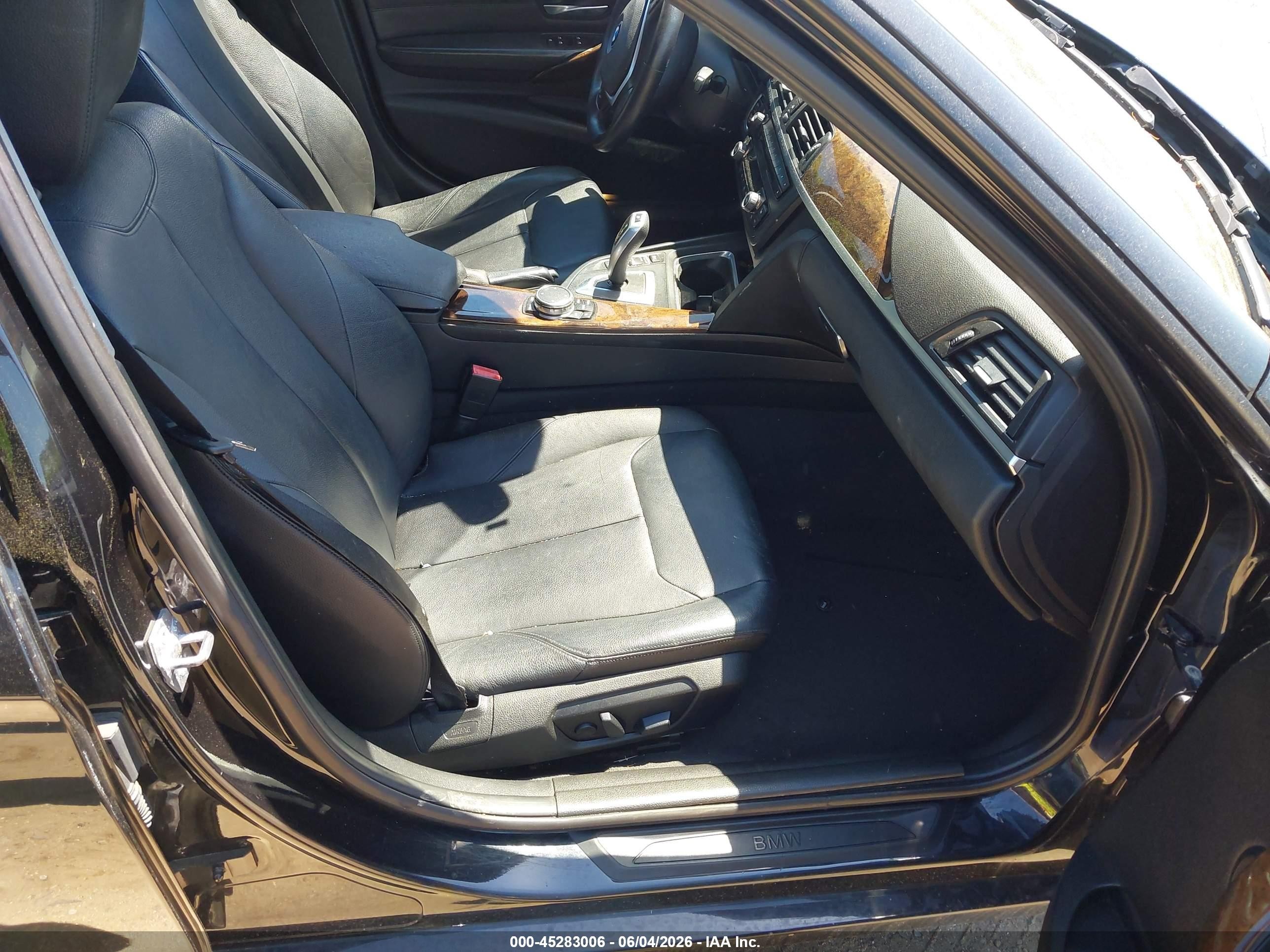 2015 Bmw 328i Xdrive Black vin: WBA3B3G56FNT68699