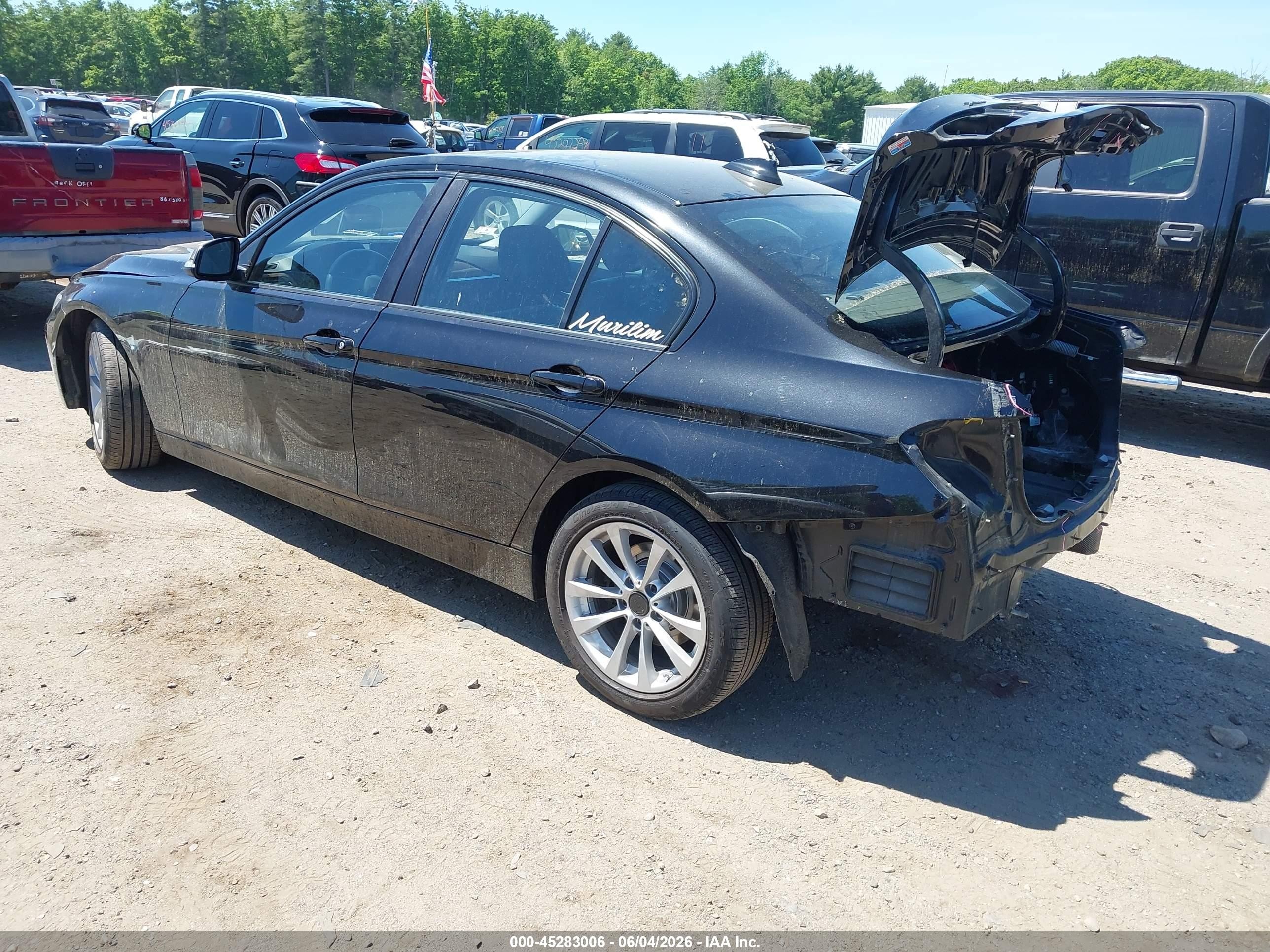 2015 Bmw 328i Xdrive Black vin: WBA3B3G56FNT68699