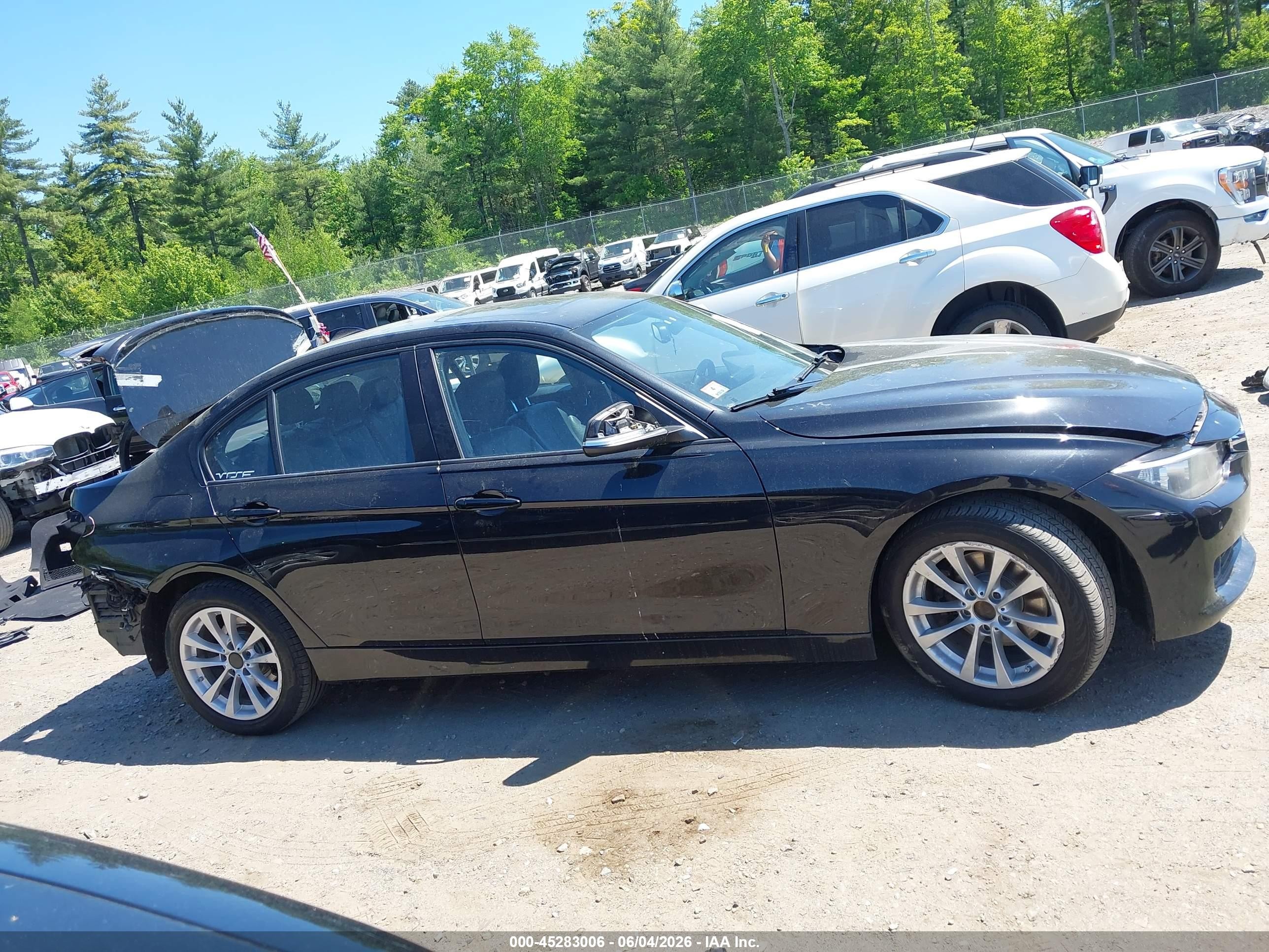 2015 Bmw 328i Xdrive Black vin: WBA3B3G56FNT68699