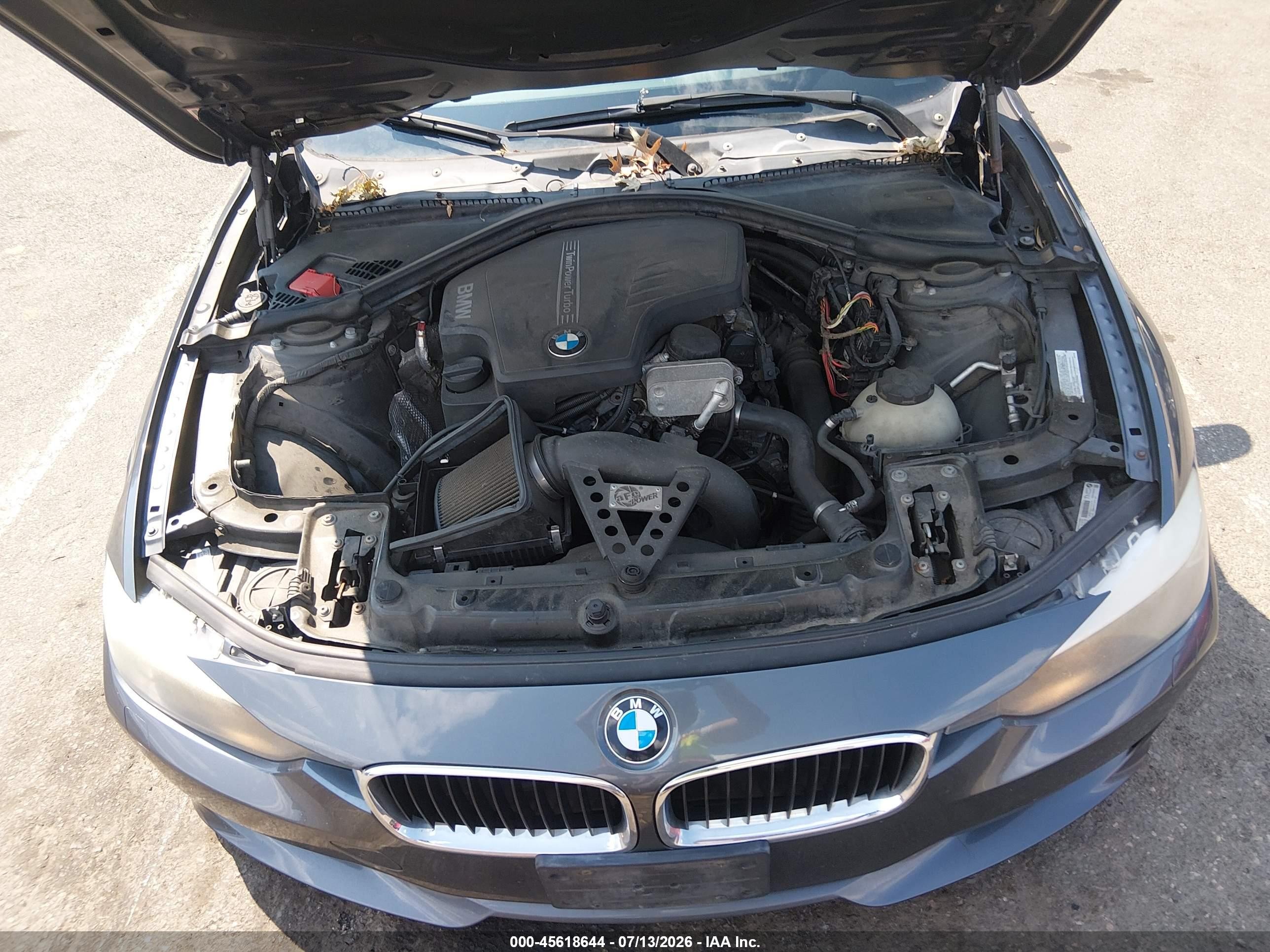 2014 Bmw 328i Xdrive Gray vin: WBA3B3G57ENR81638