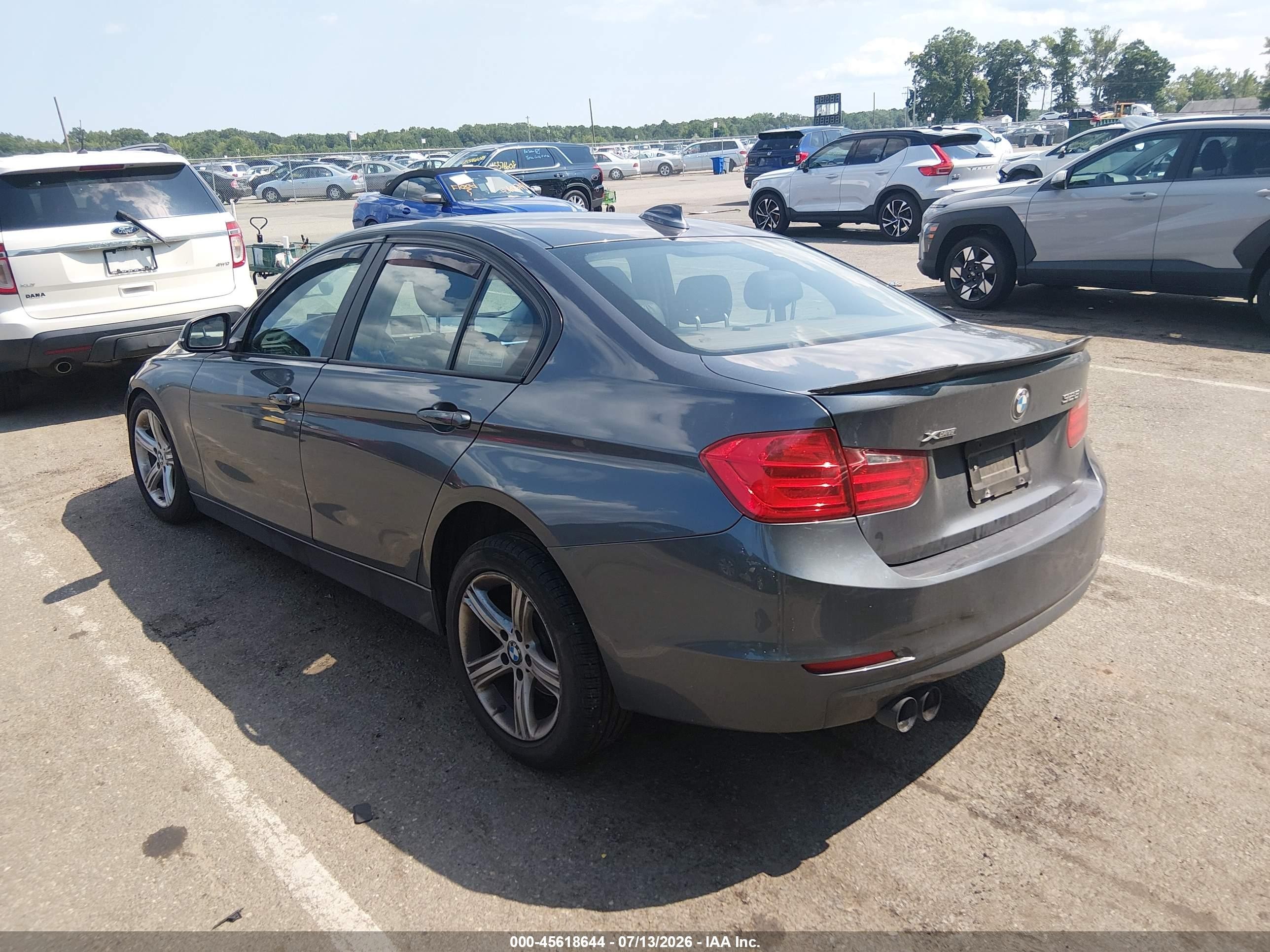 2014 Bmw 328i Xdrive Gray vin: WBA3B3G57ENR81638