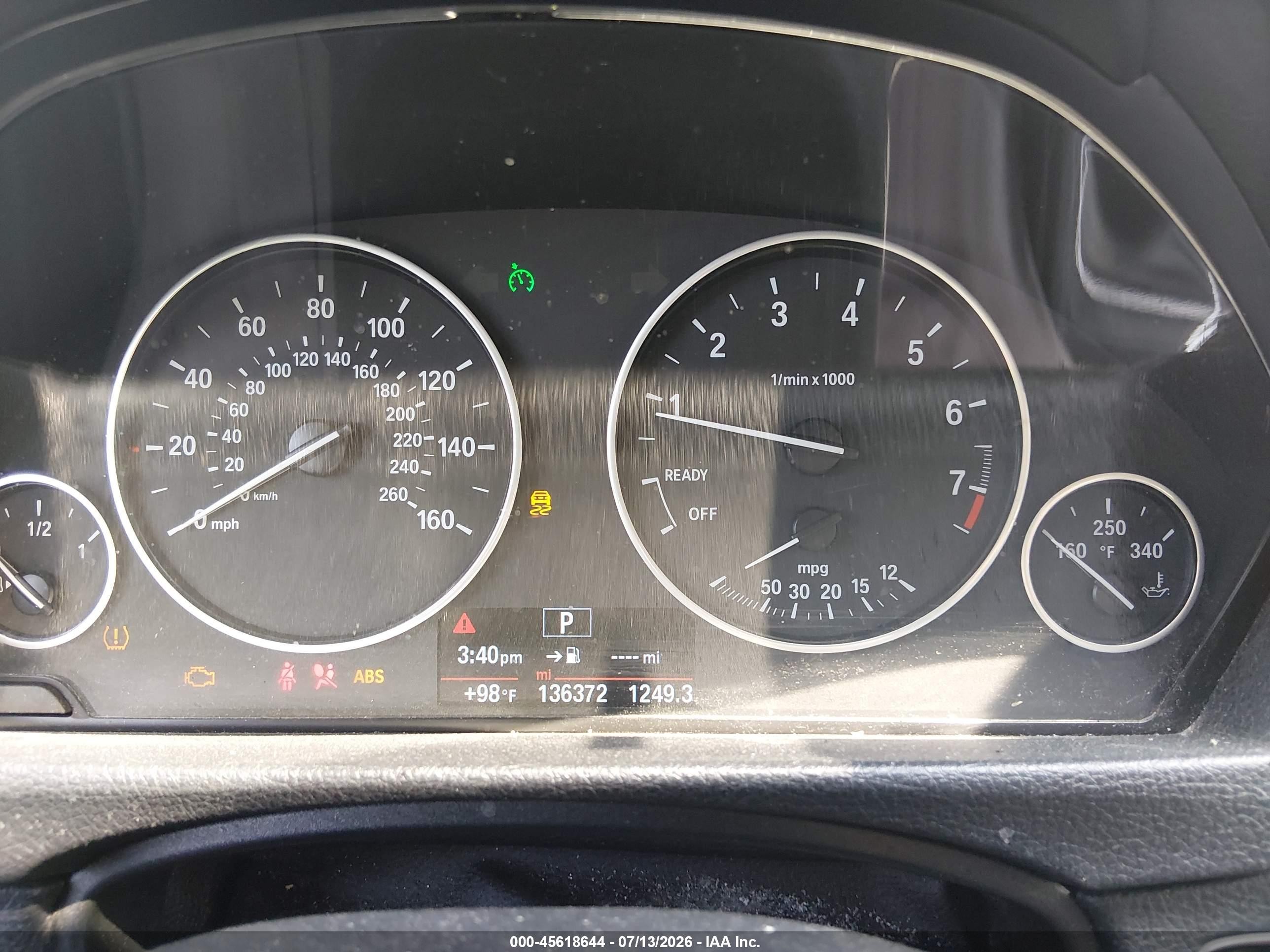 2014 Bmw 328i Xdrive Gray vin: WBA3B3G57ENR81638