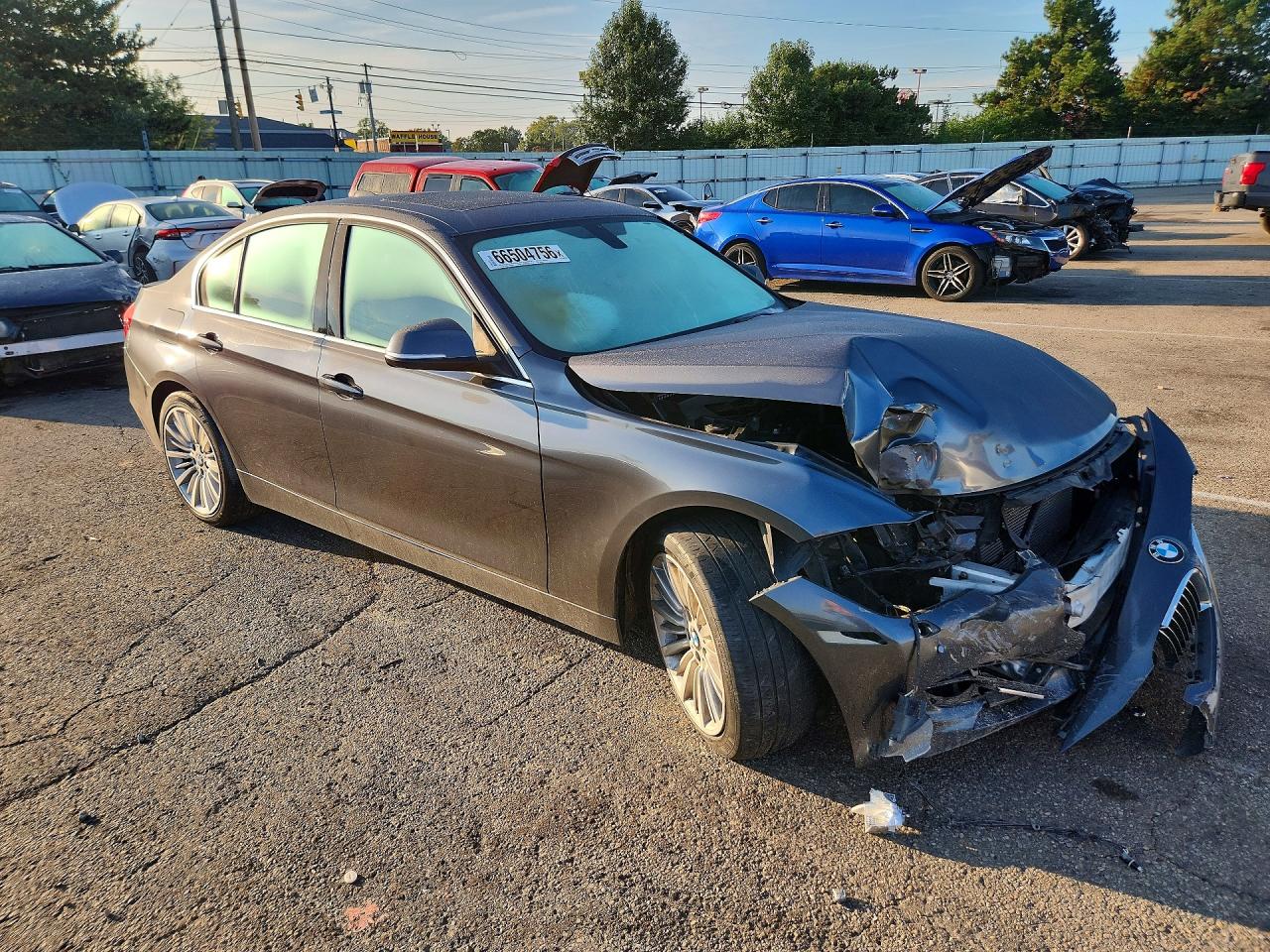 2014 Bmw 328 Xi Gray vin: WBA3B3G57ENR82255