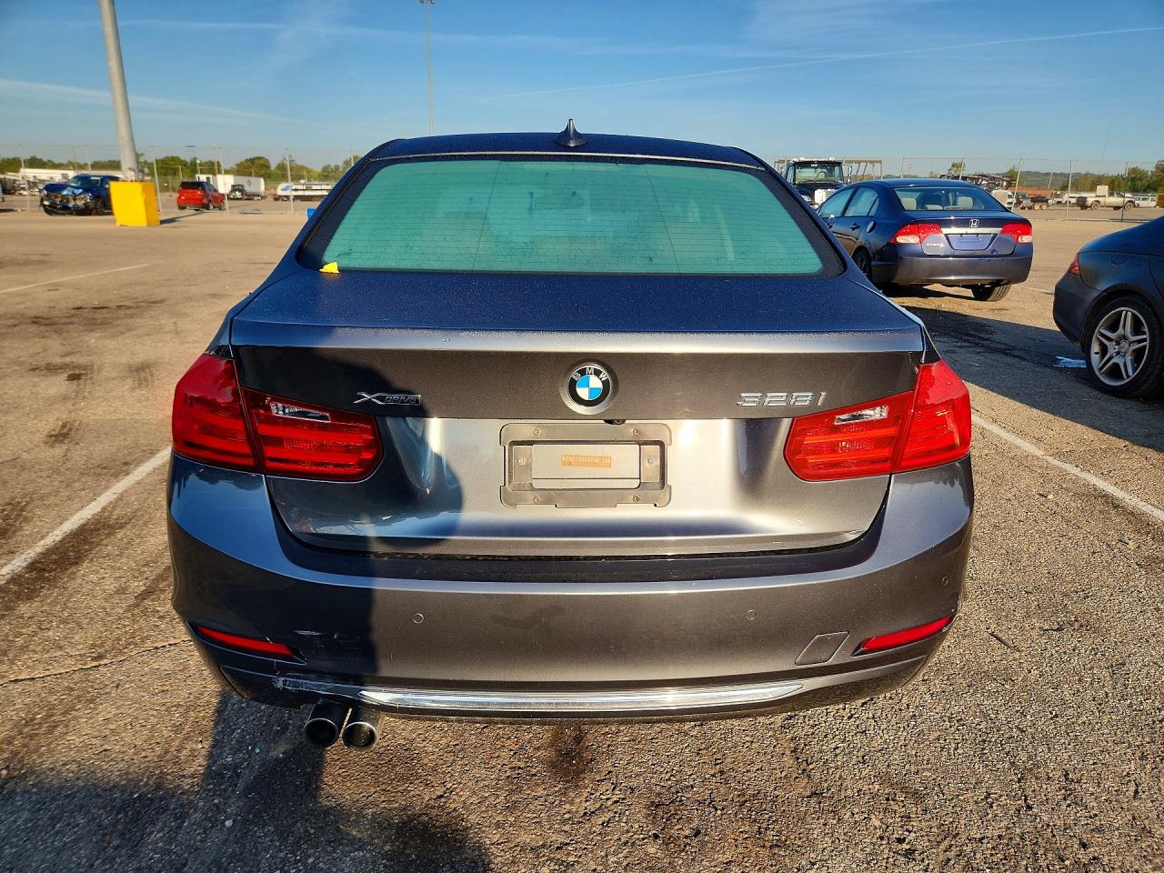 2014 Bmw 328 Xi Gray vin: WBA3B3G57ENR82255