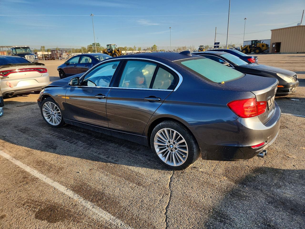 2014 Bmw 328 Xi Gray vin: WBA3B3G57ENR82255