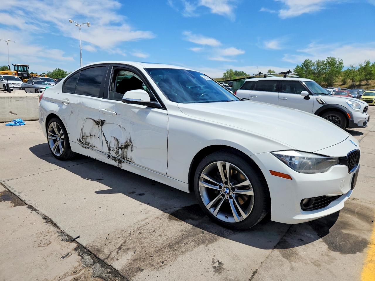 2015 Bmw 328 Xi White vin: WBA3B3G57FNT17695