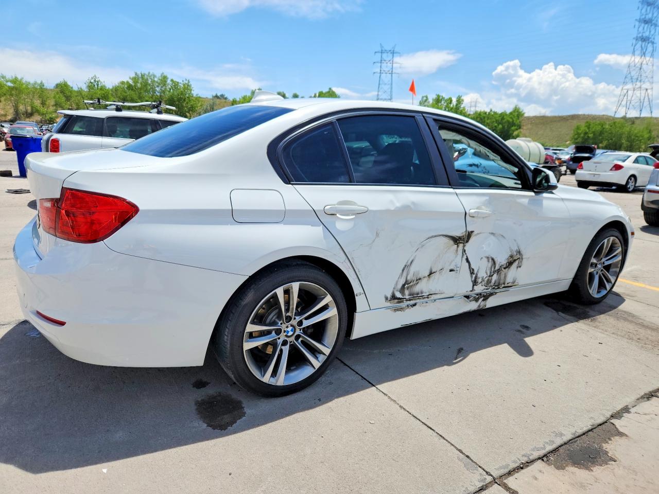 2015 Bmw 328 Xi White vin: WBA3B3G57FNT17695