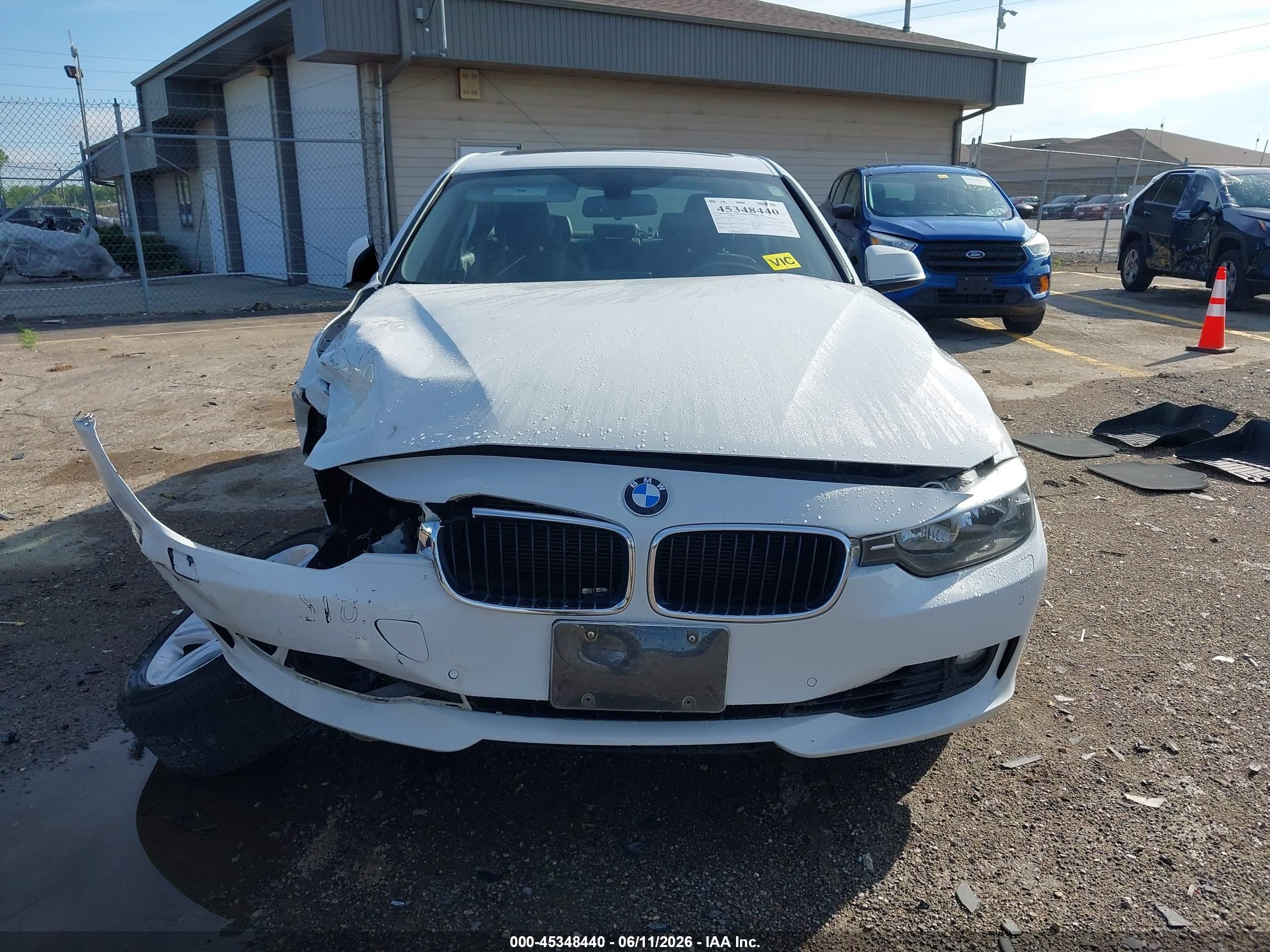 2015 Bmw 328i Xdrive White vin: WBA3B3G57FNT68792