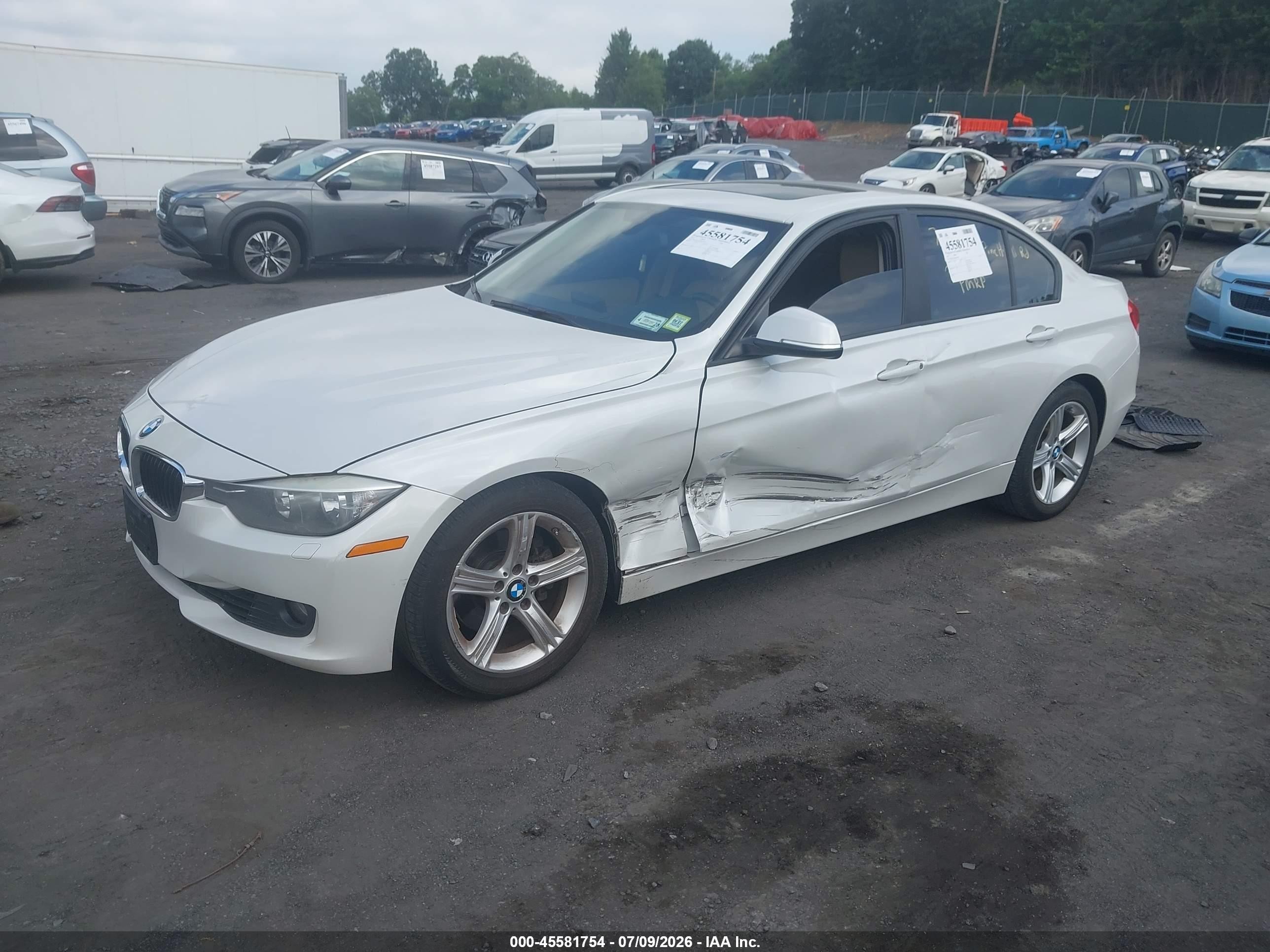 2013 Bmw 328i Xdrive White vin: WBA3B3G58DNR79699