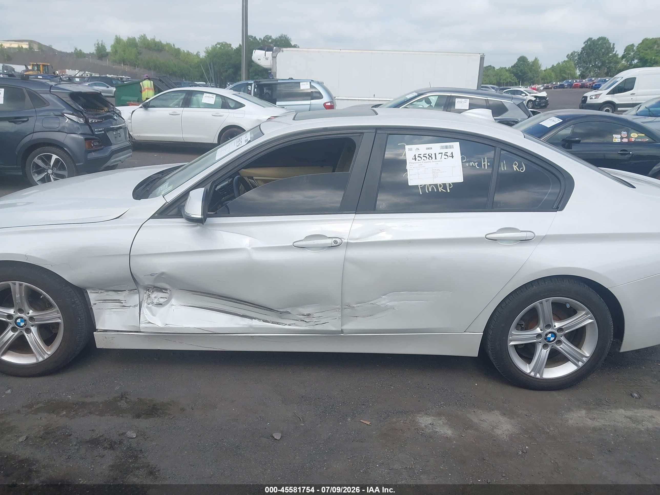 2013 Bmw 328i Xdrive White vin: WBA3B3G58DNR79699