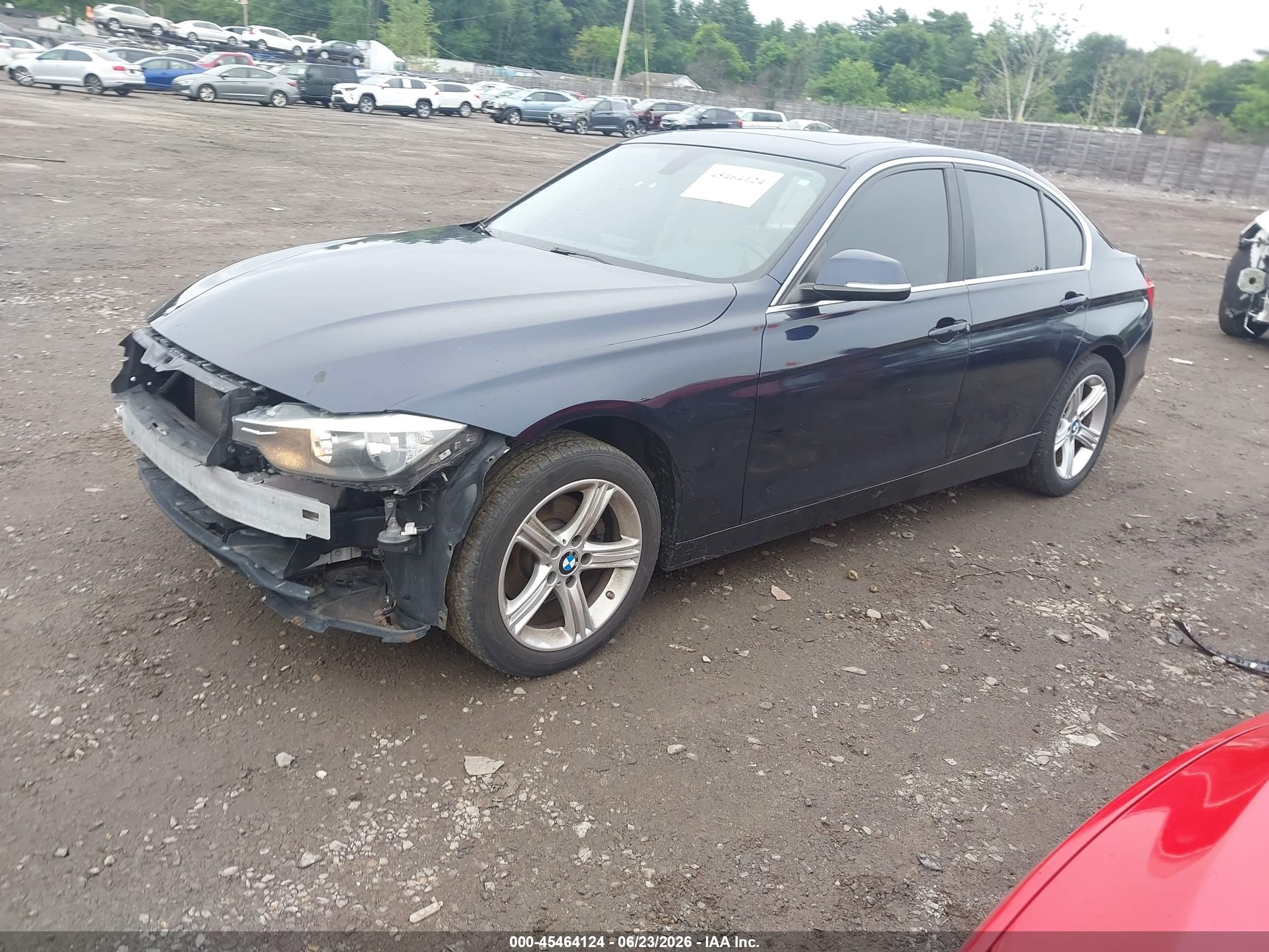 2014 Bmw 328i Xdrive Blue vin: WBA3B3G58ENR82023