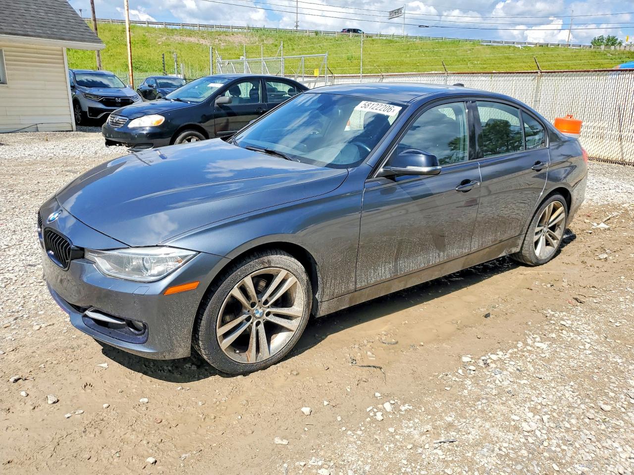 2015 Bmw 328 Xi Gray vin: WBA3B3G58FNT17088