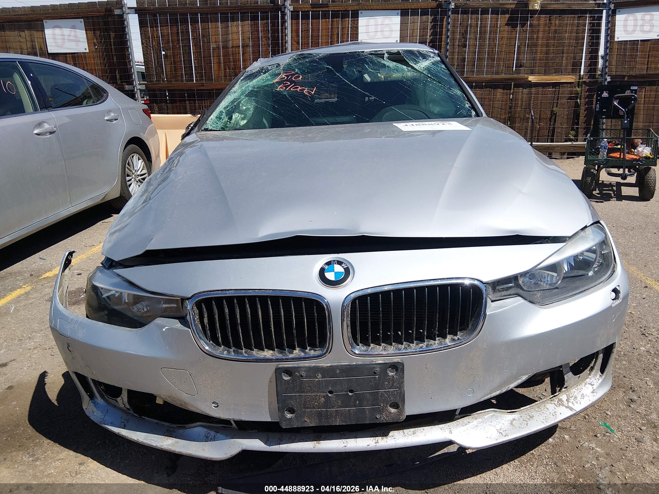2015 Bmw 328i Xdrive Gray vin: WBA3B3G59FNT18489