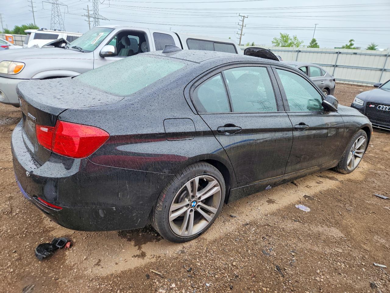 2015 Bmw 328 Xi Black vin: WBA3B3G59FNT19335