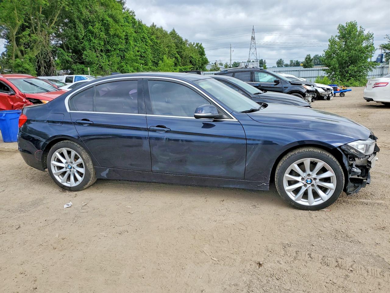 2014 Bmw 328 Xi Синий vin: WBA3B3G5XENR82749