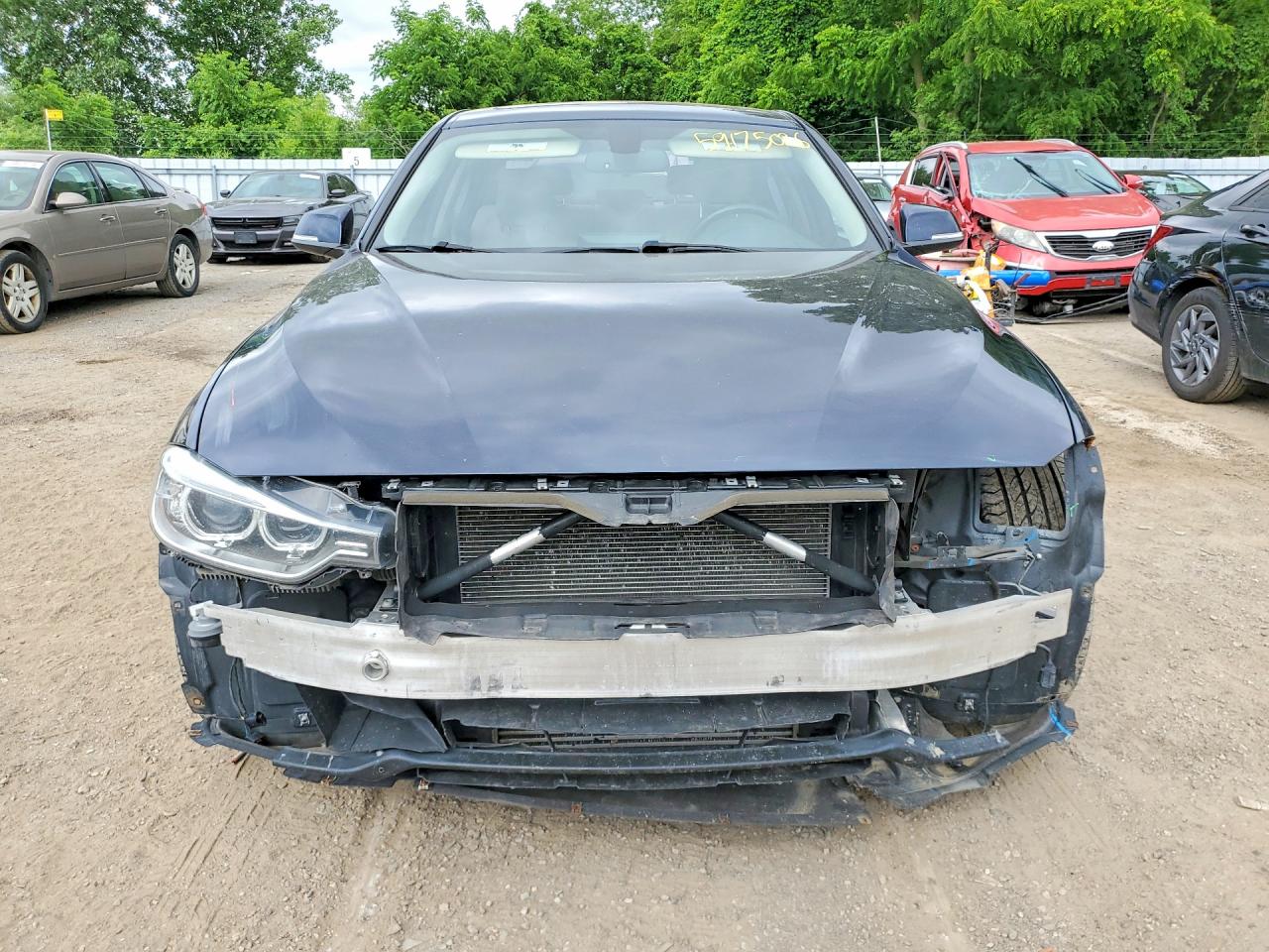 2014 Bmw 328 Xi Синий vin: WBA3B3G5XENR82749