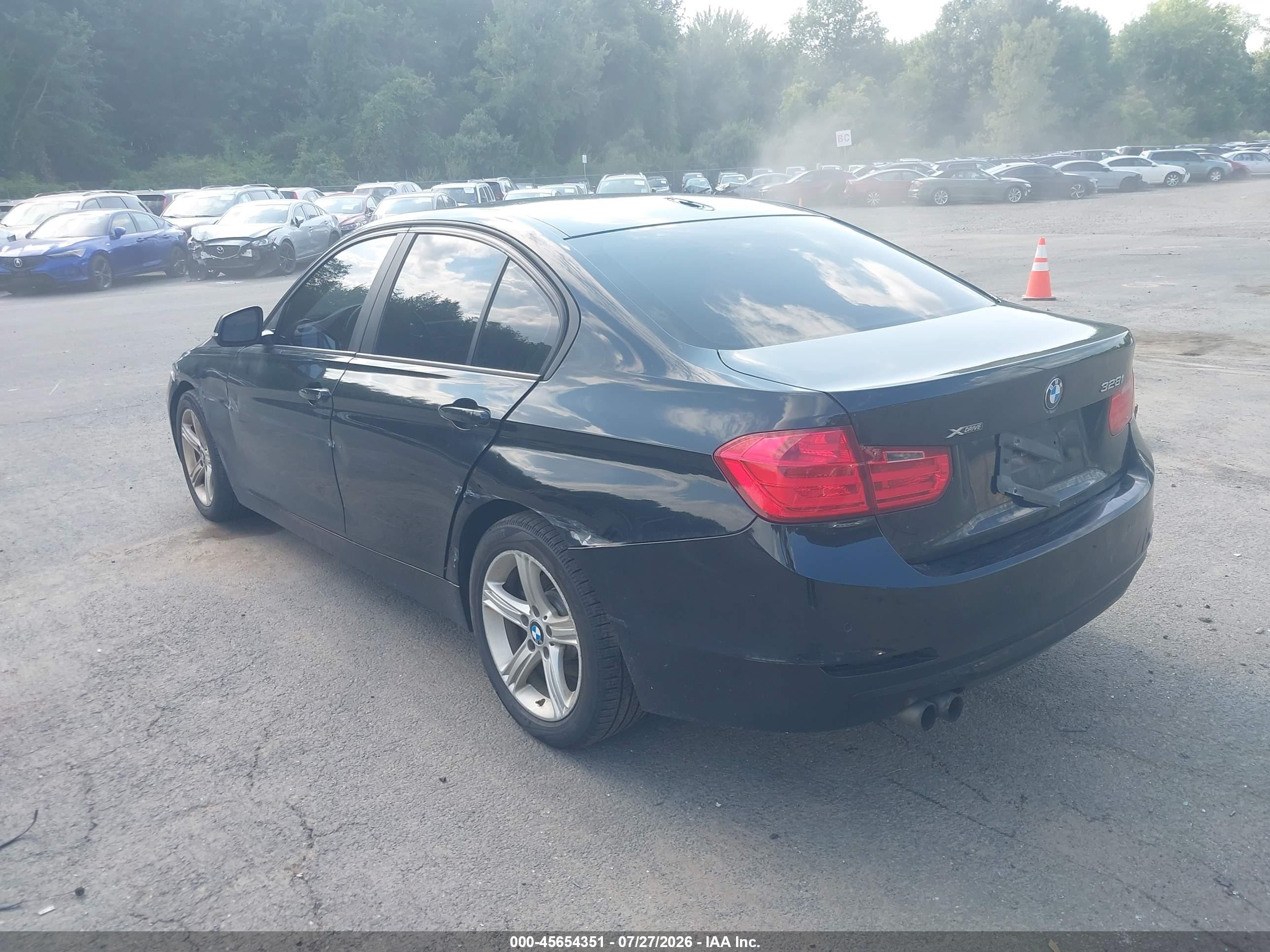 2014 Bmw 328i Xdrive Black vin: WBA3B3G5XENR84128