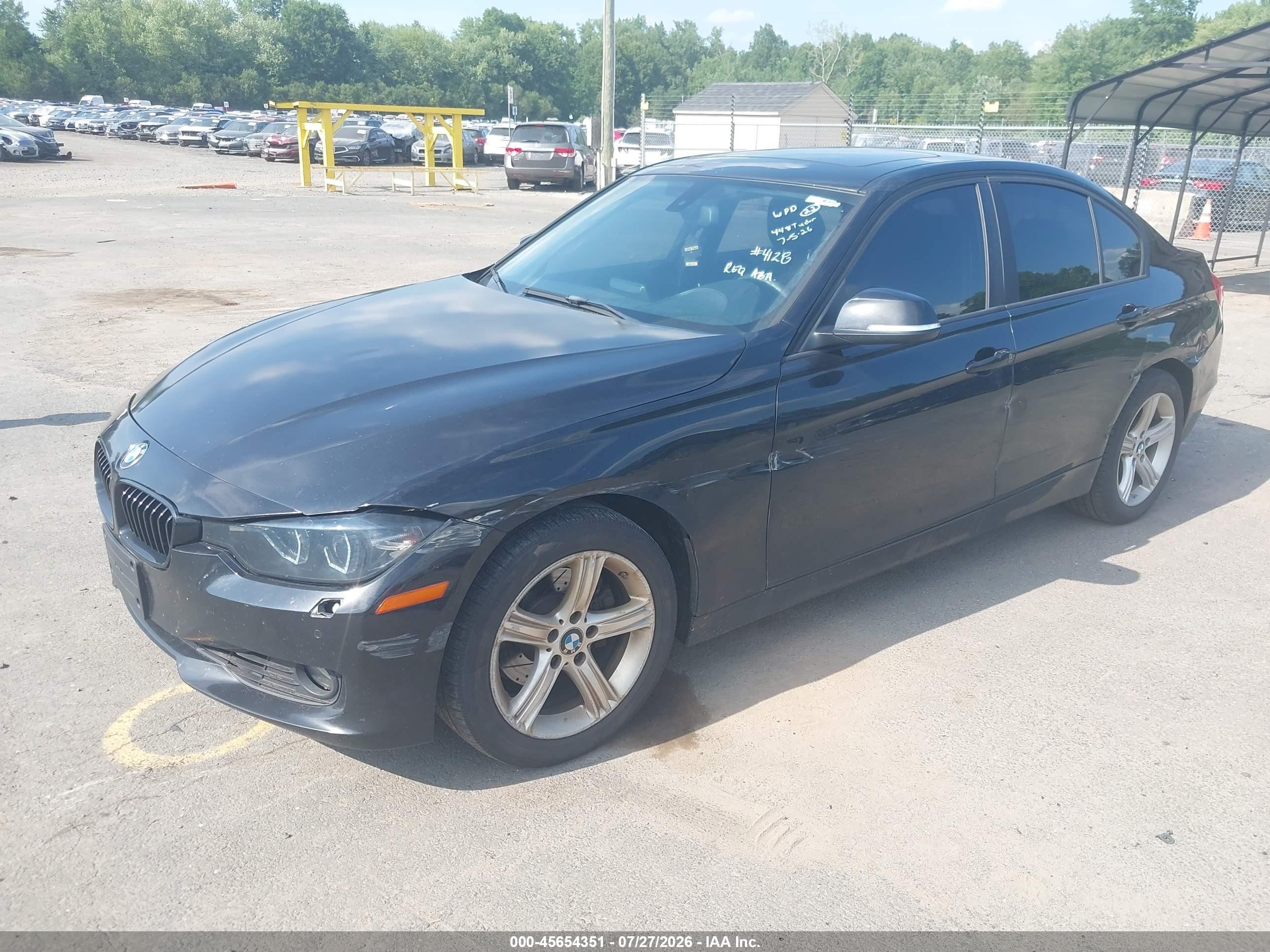 2014 Bmw 328i Xdrive Black vin: WBA3B3G5XENR84128