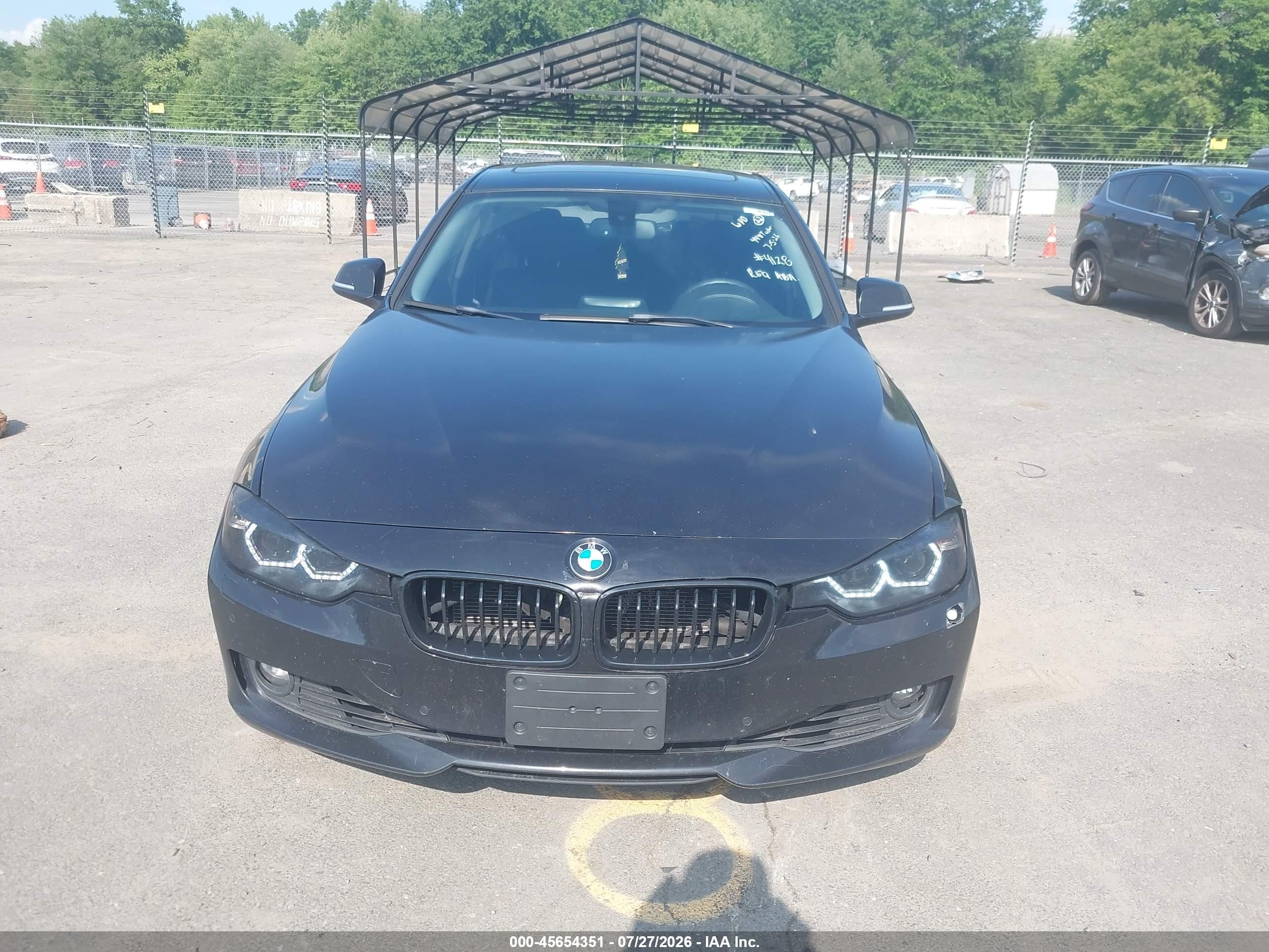 2014 Bmw 328i Xdrive Black vin: WBA3B3G5XENR84128