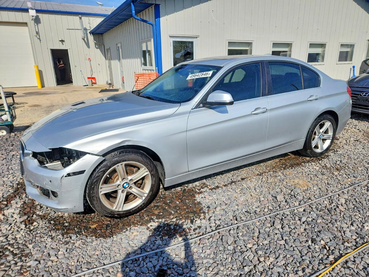 2015 Bmw 328 Xi Silver vin: WBA3B3G5XFNR85927