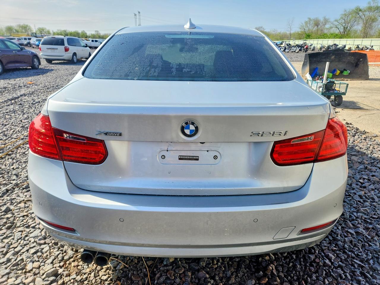 2015 Bmw 328 Xi Silver vin: WBA3B3G5XFNR85927