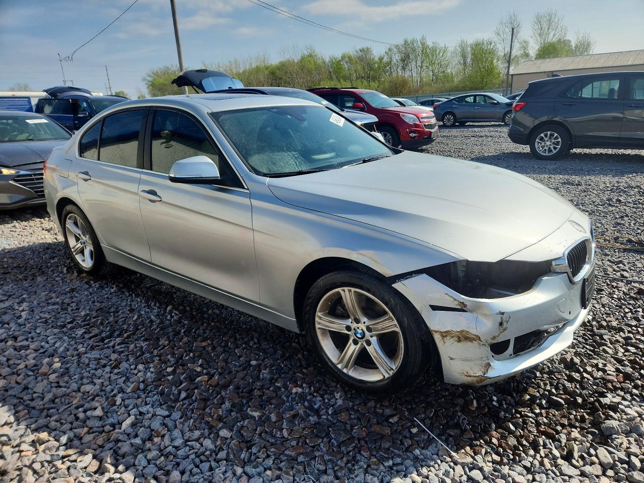 2015 Bmw 328 Xi Silver vin: WBA3B3G5XFNR85927