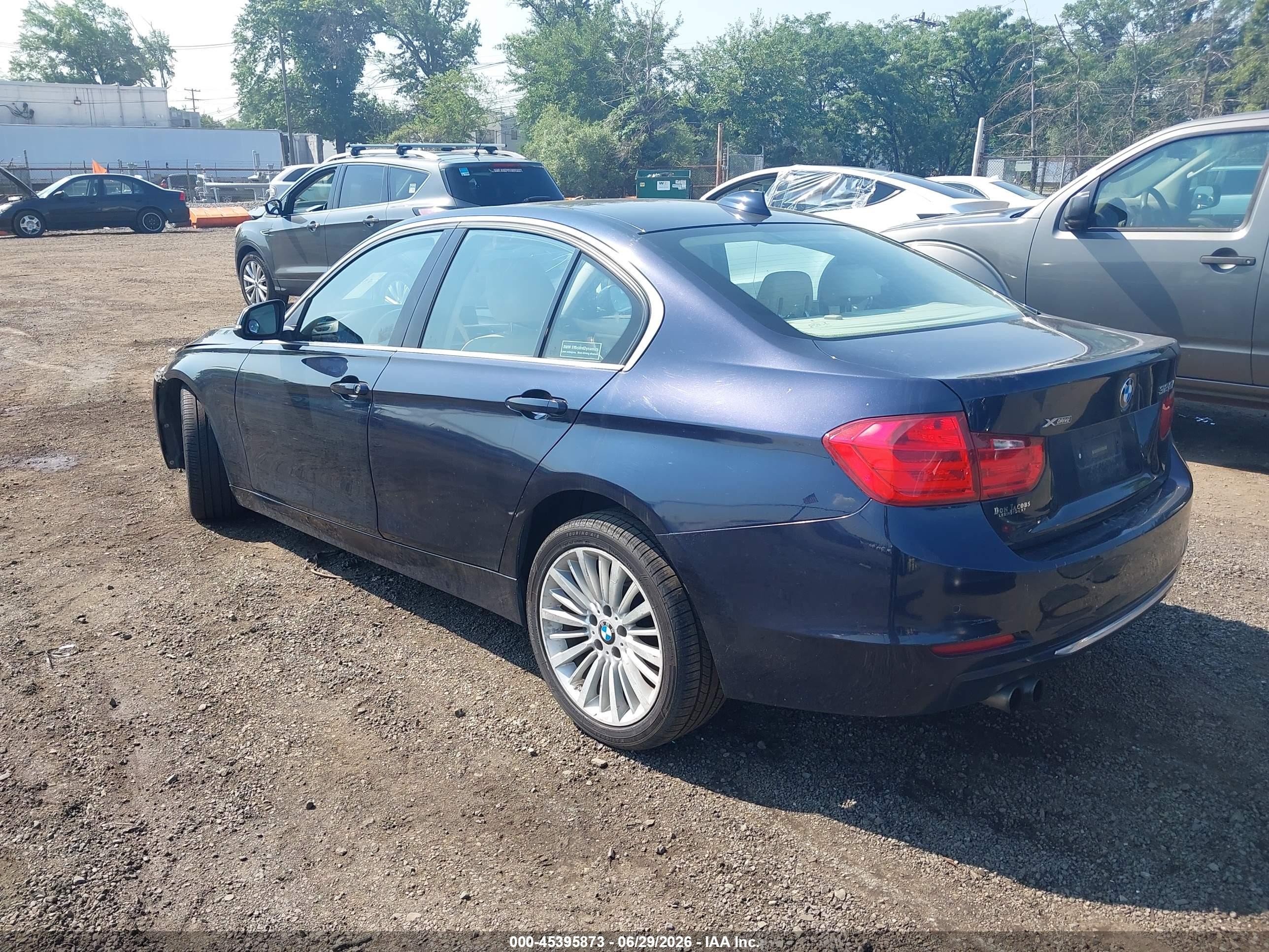 2015 Bmw 328i Xdrive Blue vin: WBA3B3G5XFNR86429