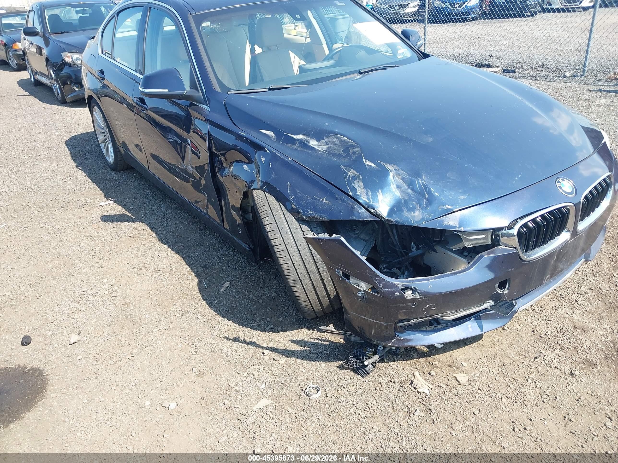 2015 Bmw 328i Xdrive Blue vin: WBA3B3G5XFNR86429
