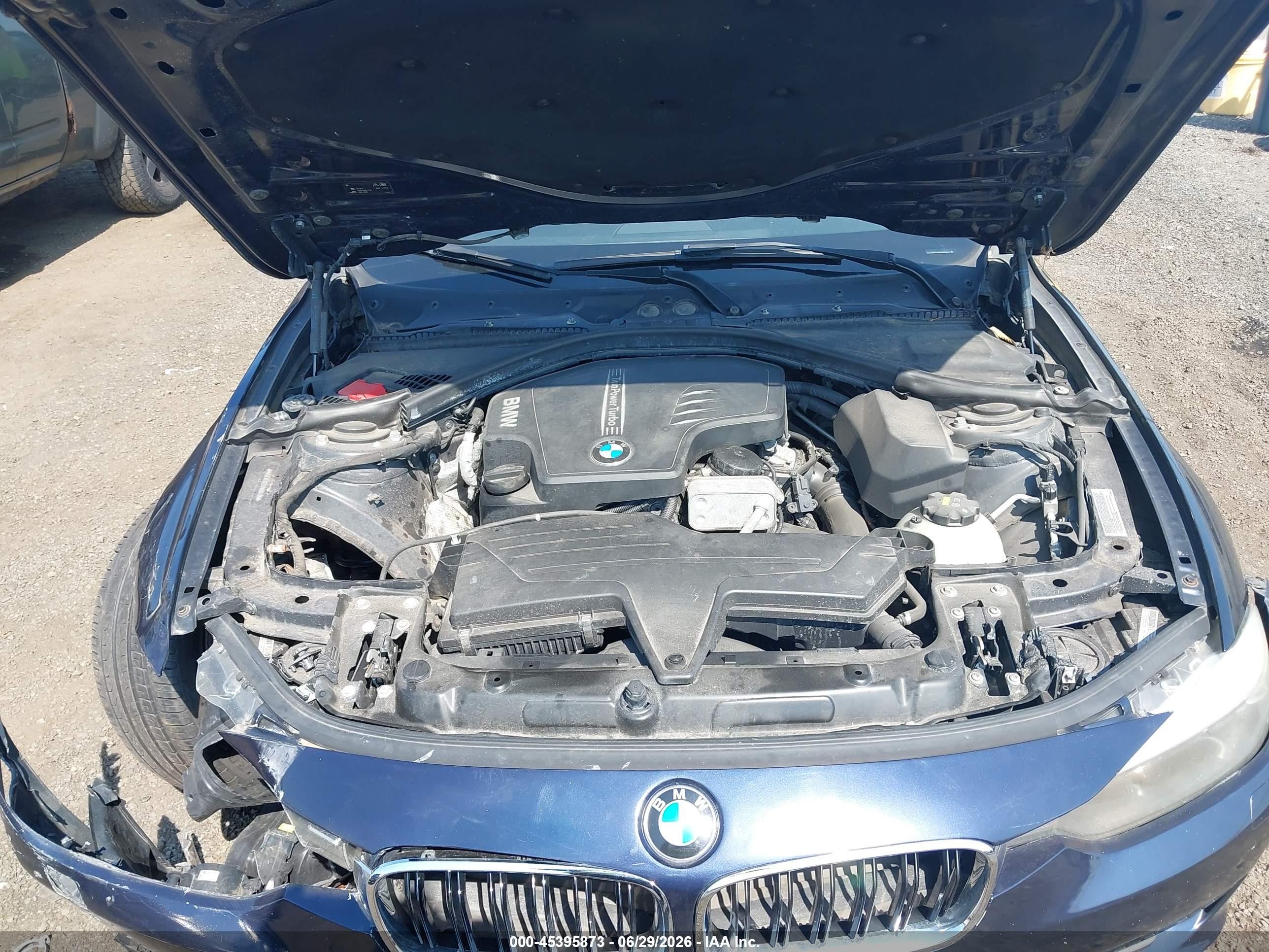 2015 Bmw 328i Xdrive Blue vin: WBA3B3G5XFNR86429