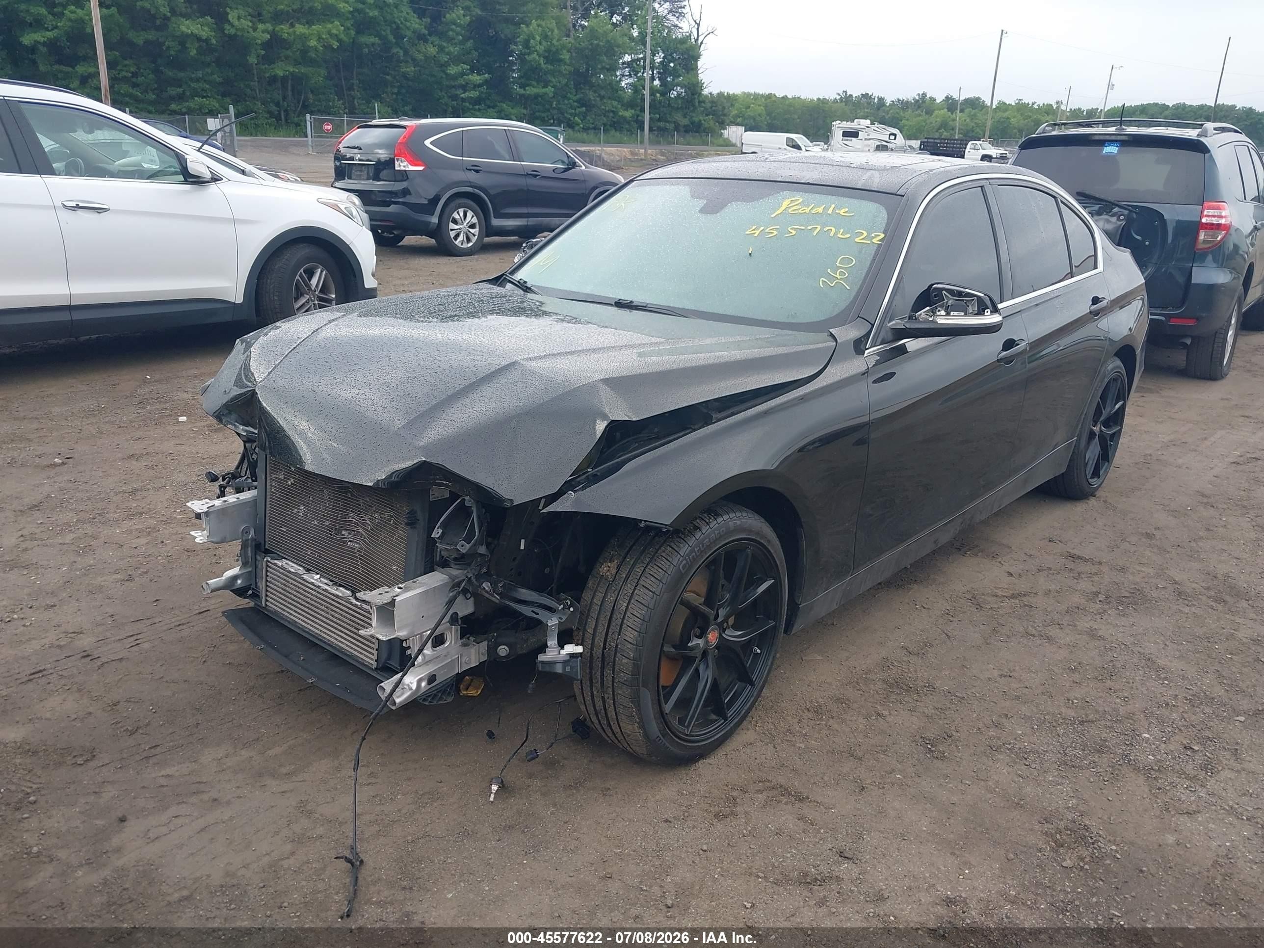 2013 Bmw 328i Xdrive Черный vin: WBA3B5C50DF138875