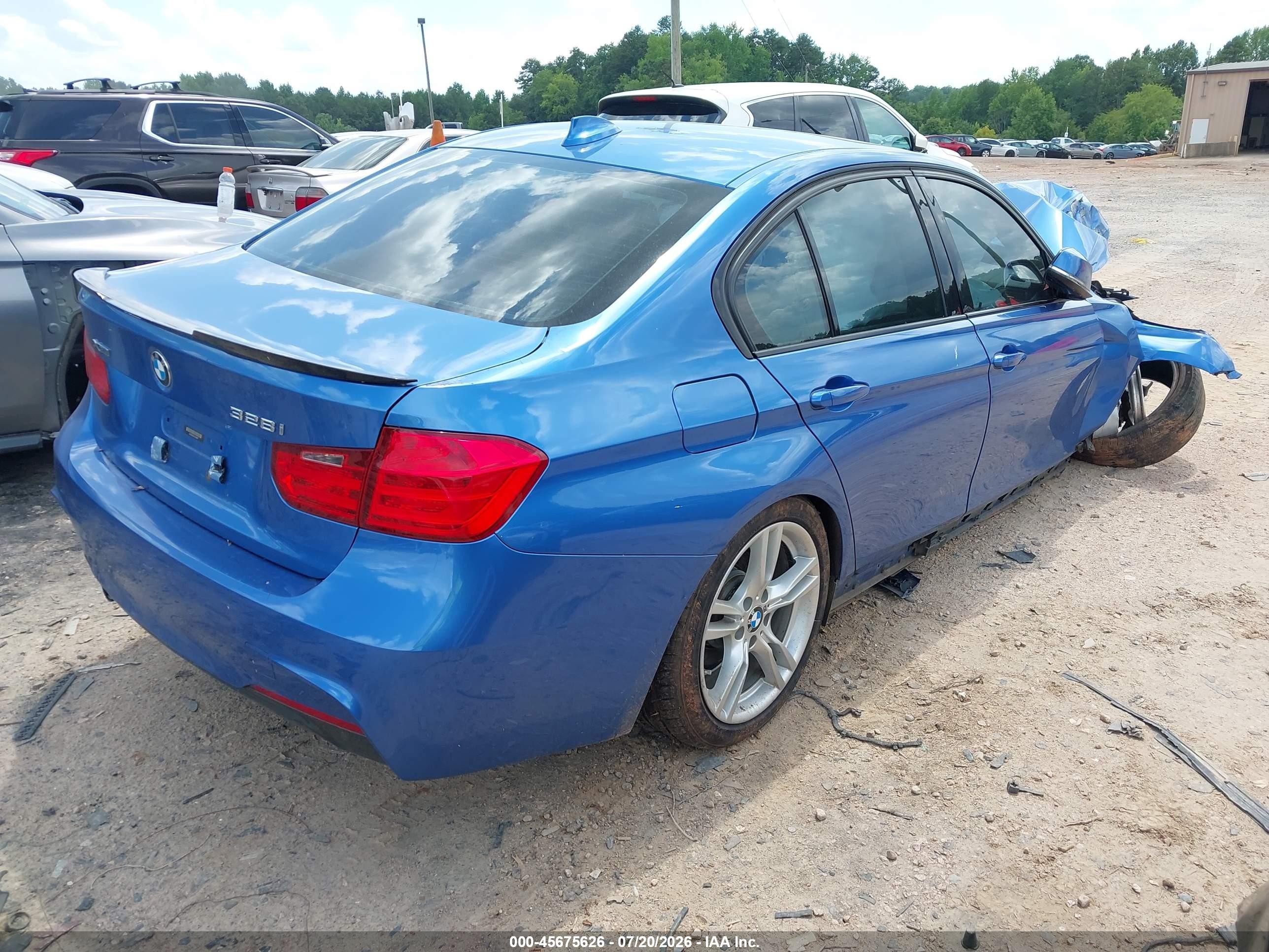 2013 Bmw 328i Xdrive Blue vin: WBA3B5C50DJ598695