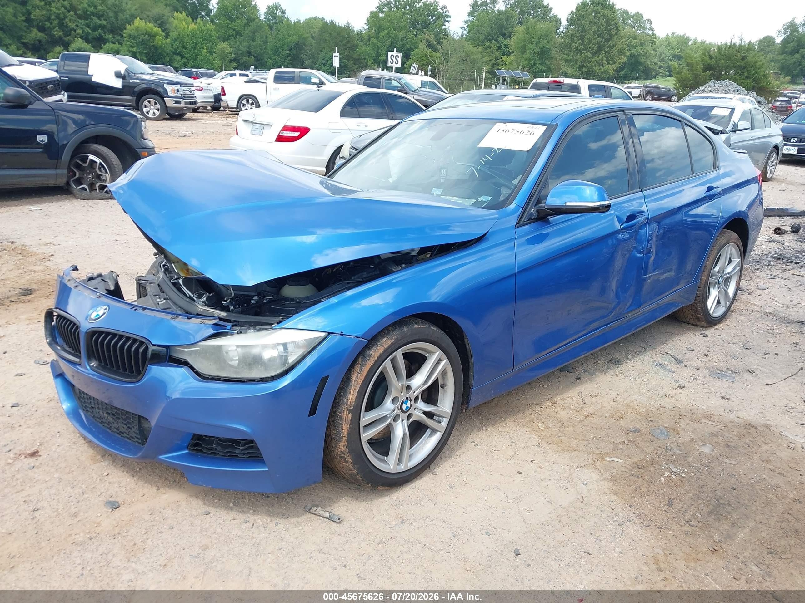 2013 Bmw 328i Xdrive Blue vin: WBA3B5C50DJ598695