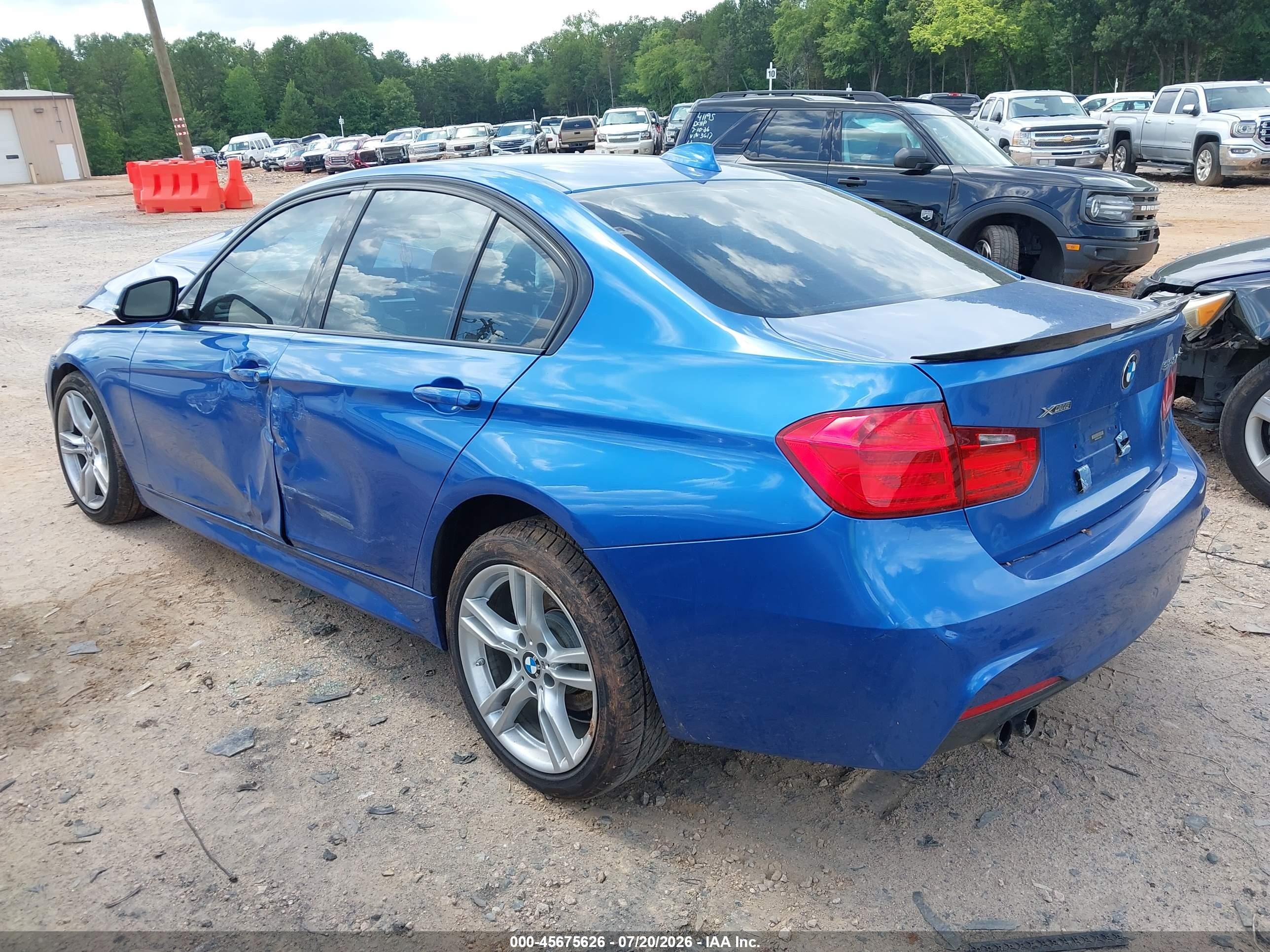 2013 Bmw 328i Xdrive Blue vin: WBA3B5C50DJ598695
