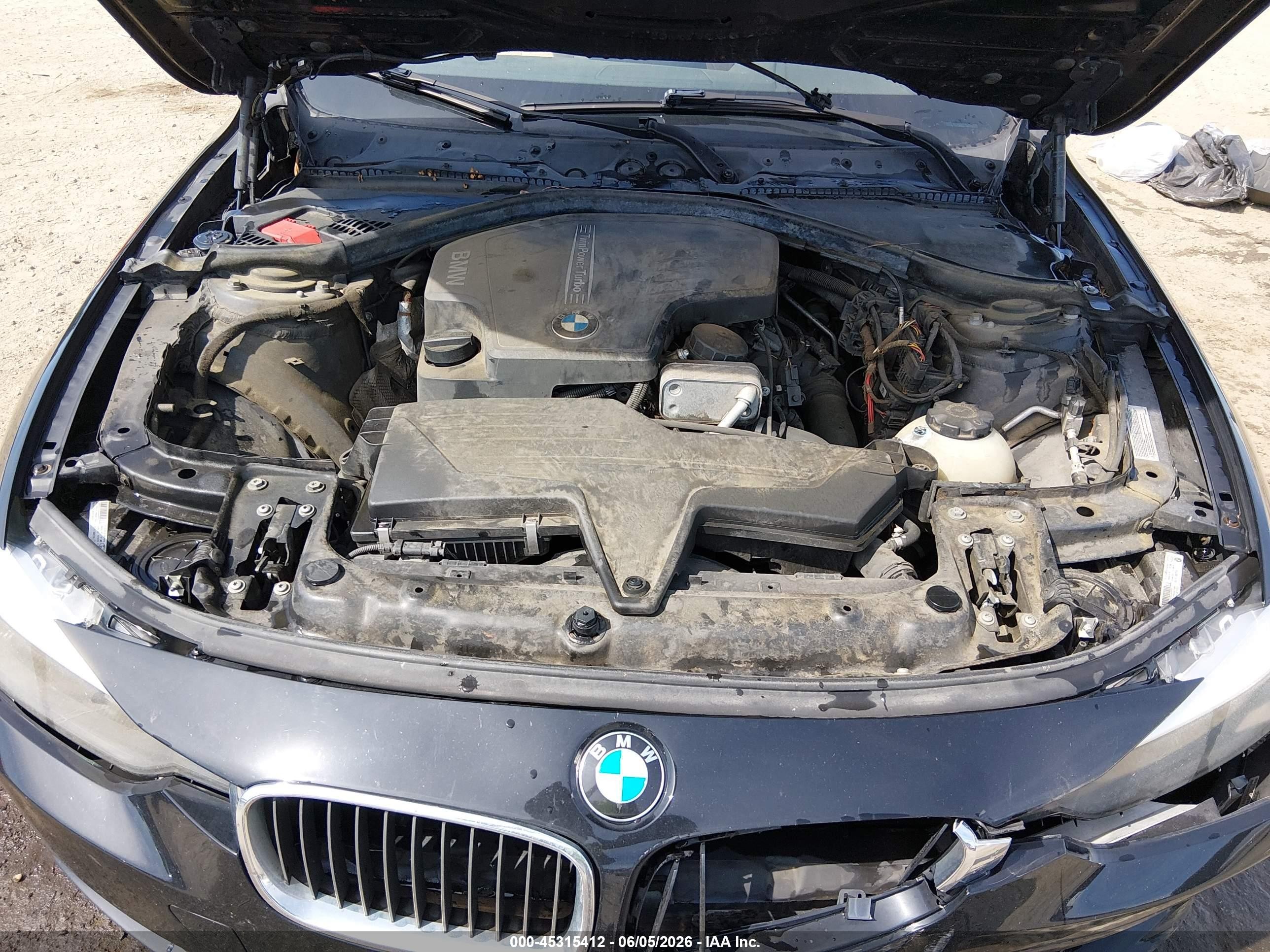2014 Bmw 328i Xdrive Black vin: WBA3B5C50EP540228
